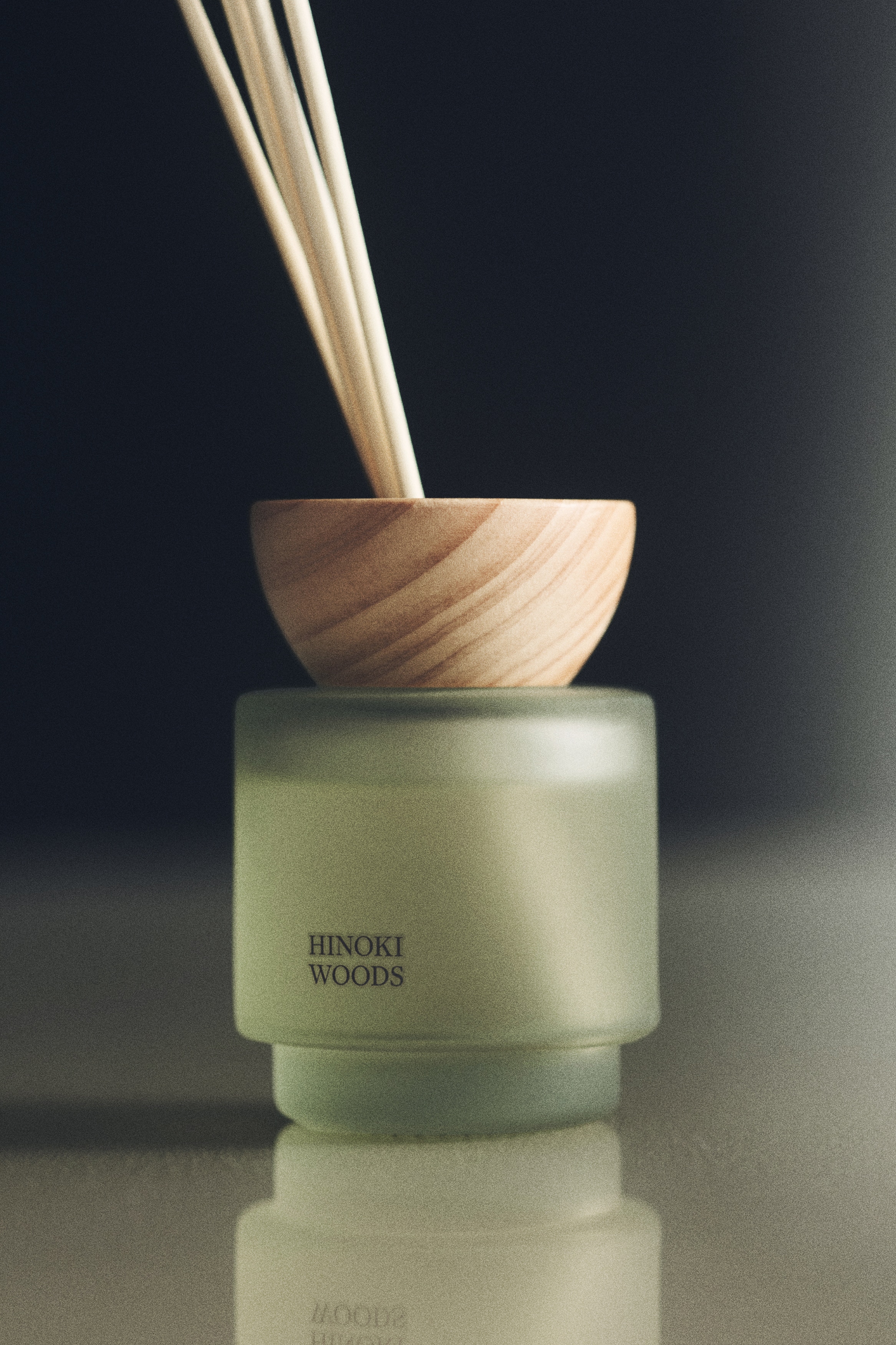 Ambientador mikado de vidrio esmerilado - Hinoki Woods/Lavender Mist/Salt Ritual/Patchouli Field