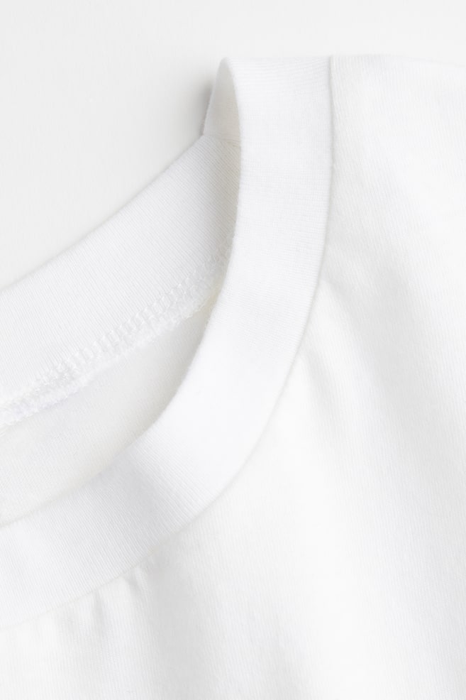 T-shirt carré - Blanc/Noir/Gris - 4