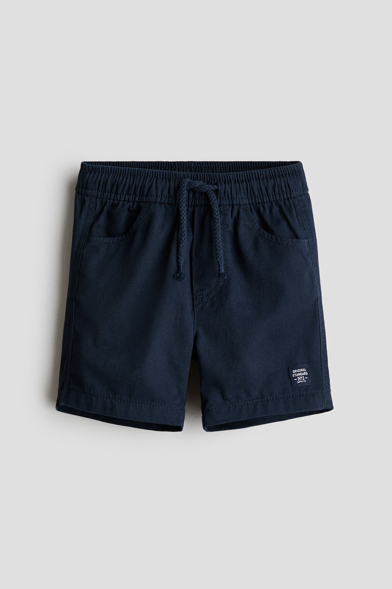 Twill shorts - Navy blue/Light khaki green/Denim blue