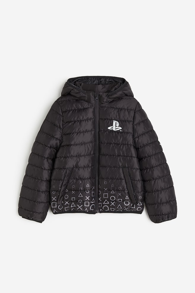 Hooded insulated jacket - Black/PlayStation - 1