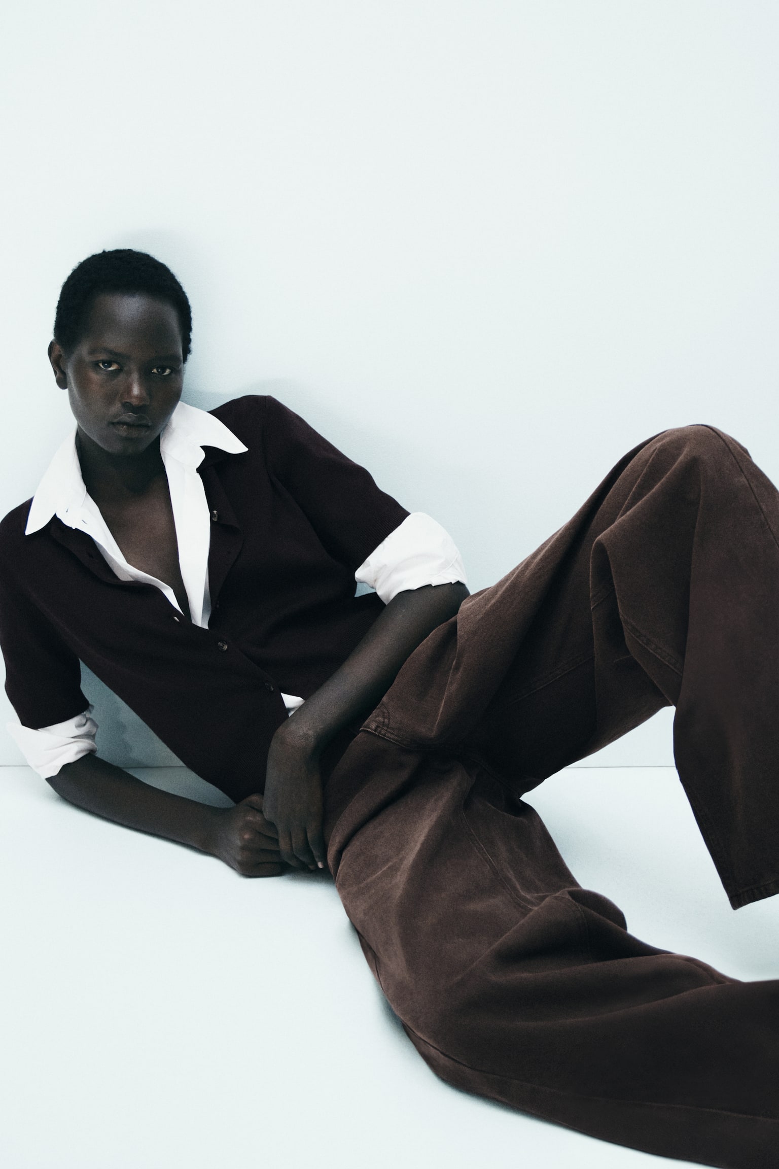 Barrel Regular Waist Jeans - Marron/Bleu denim clair/Dark denim blue - 5