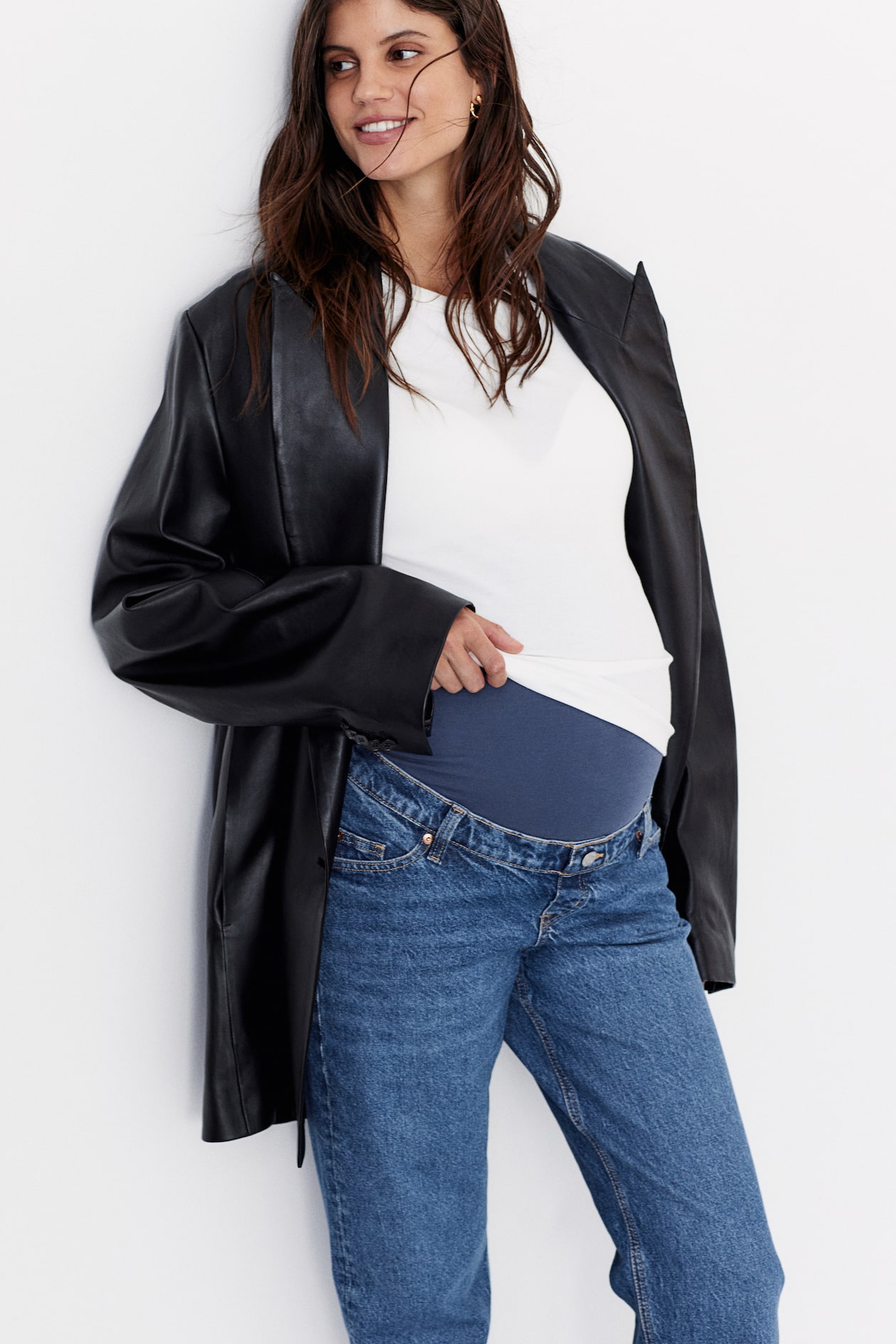 MAMA Straight Jeans Denim blue Ladies H&M US