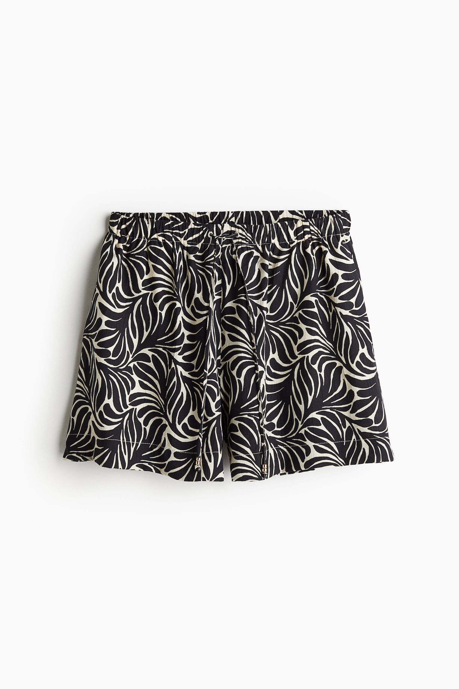 Pull-on shorts - Black/Patterned/Black/Navy blue - 2