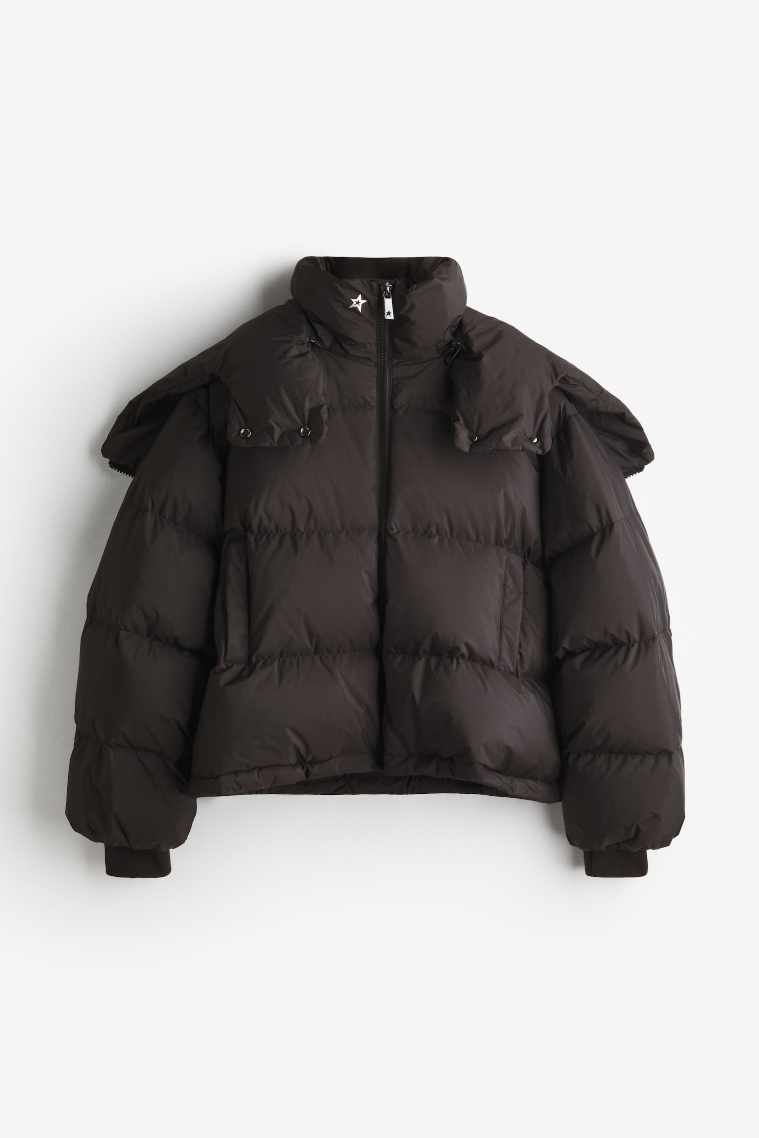 Water-repellent down jacket - Black - 6