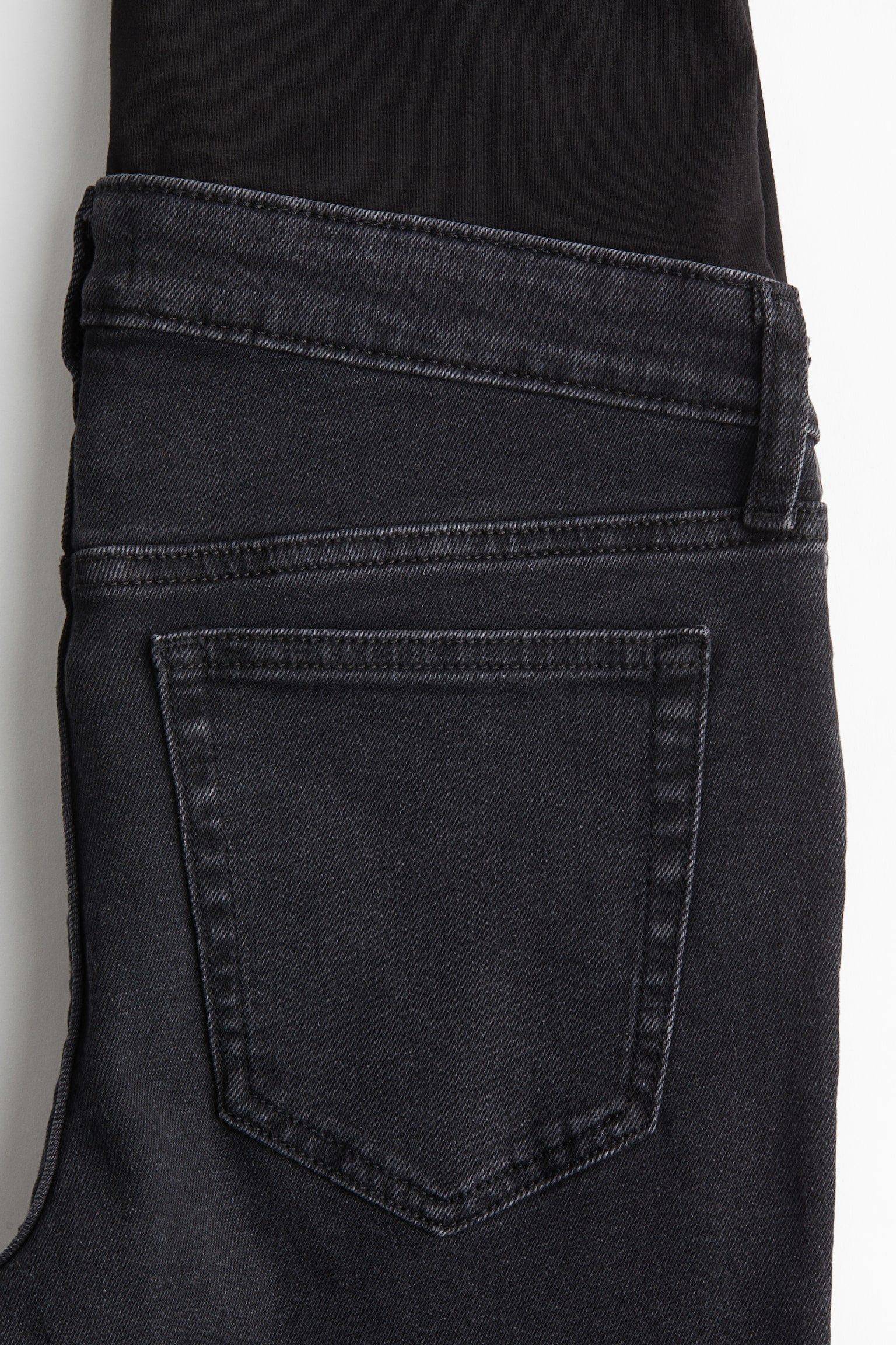 MAMA Slim Flared Jeans - Dark grey/Denim blue - 3