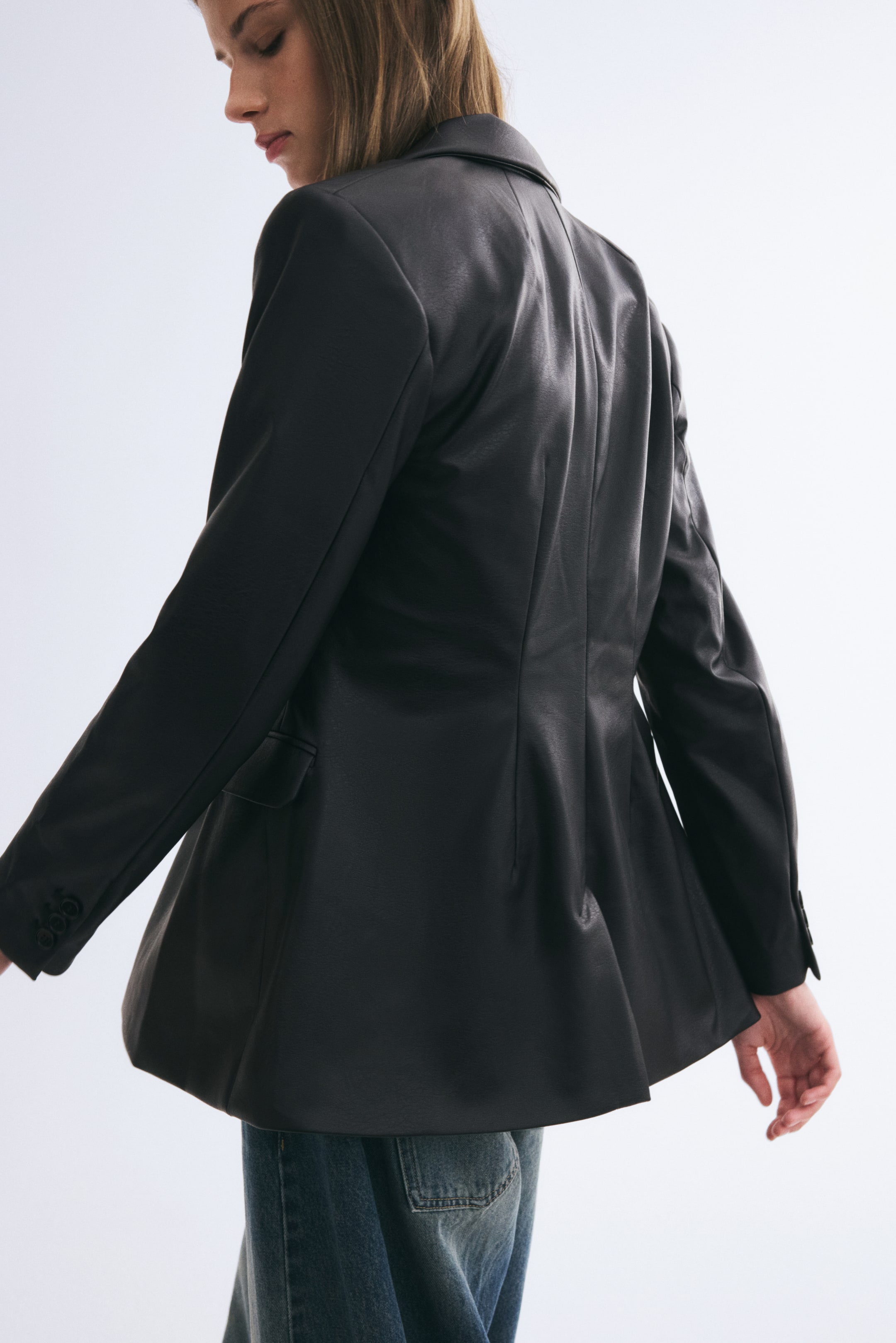 Blazer à fermeture droite