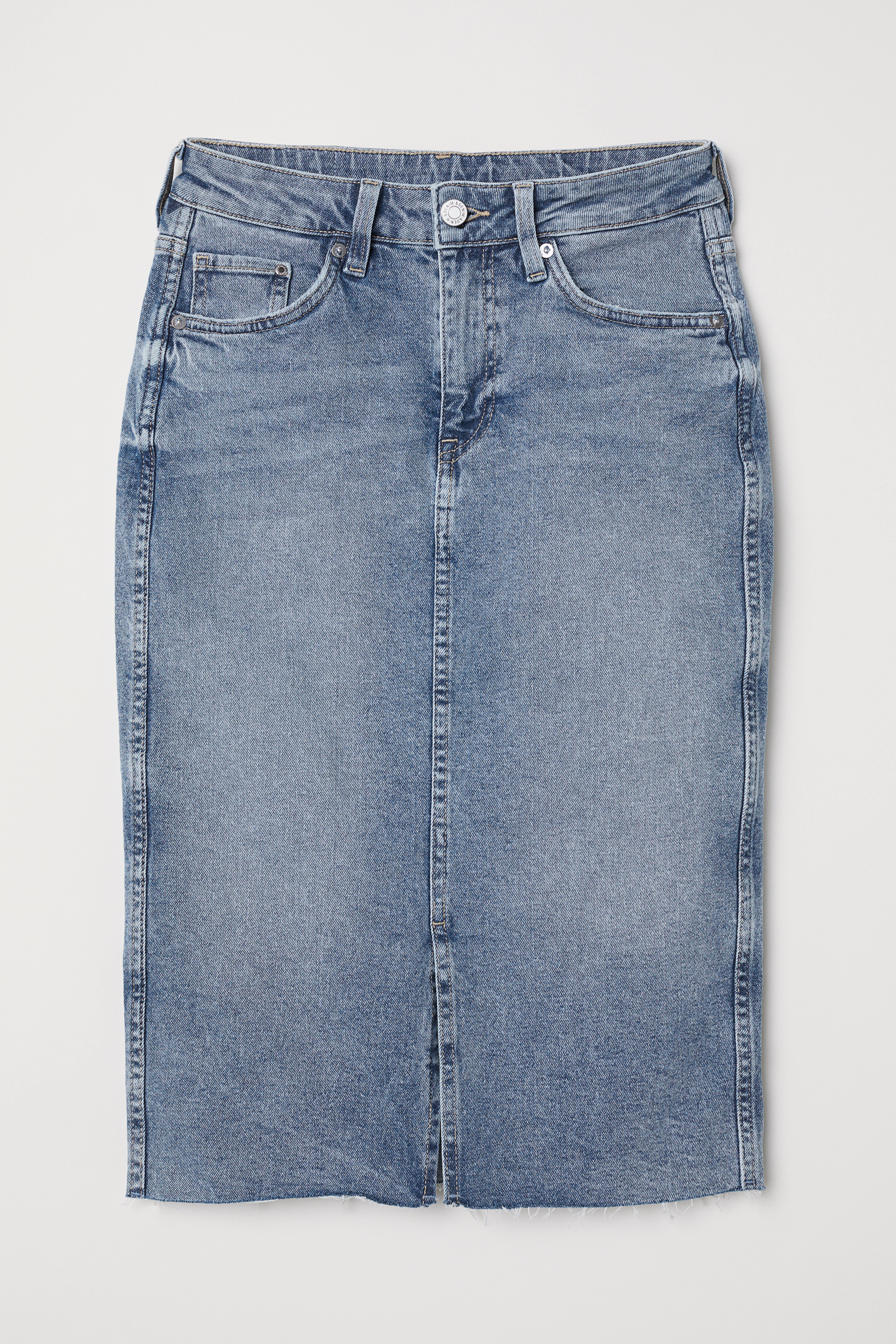 Knee length Denim Skirt