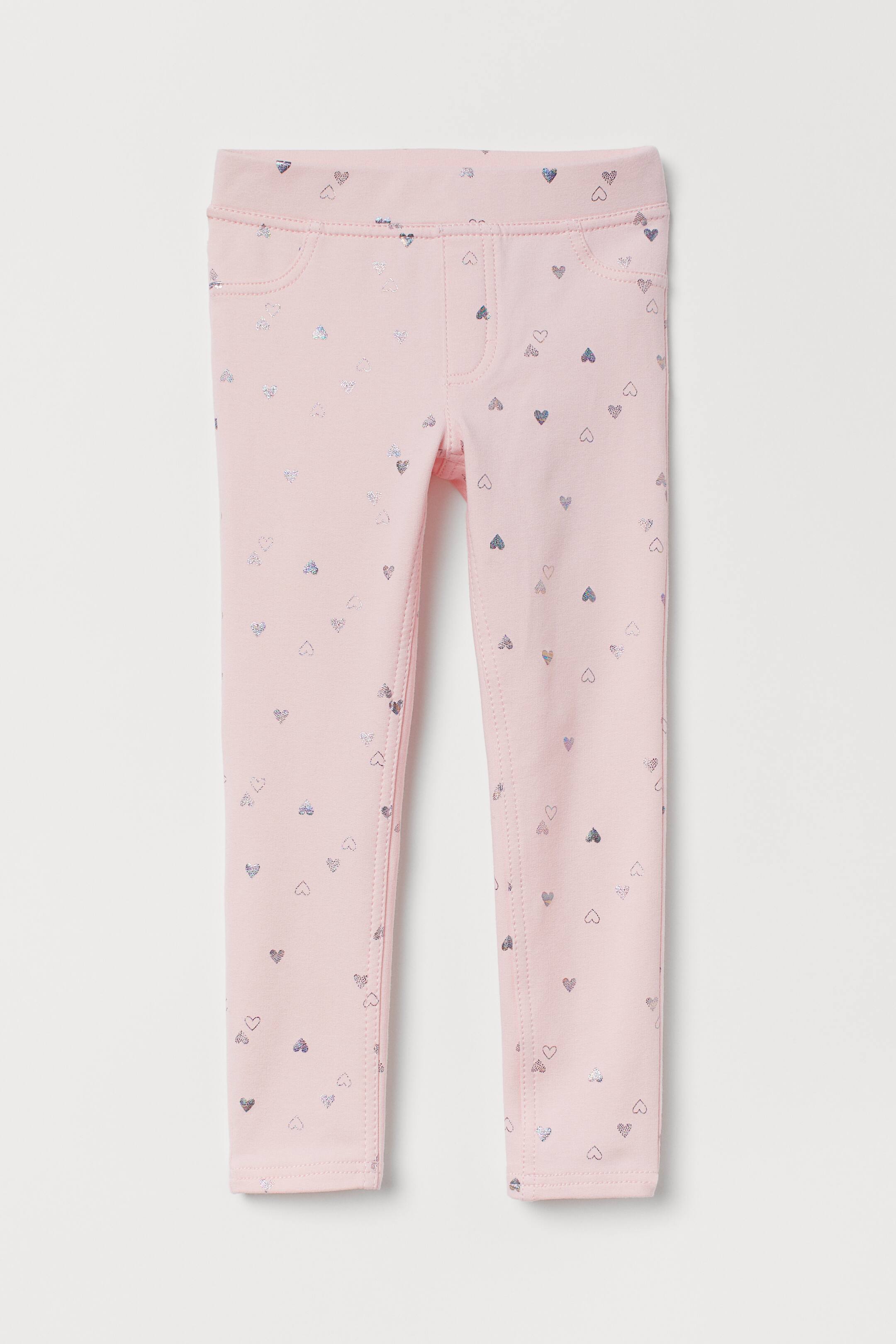 이미지 확대 보기: 트레깅스 - 라이트 핑크/하트 - Kids | H&M KR 1