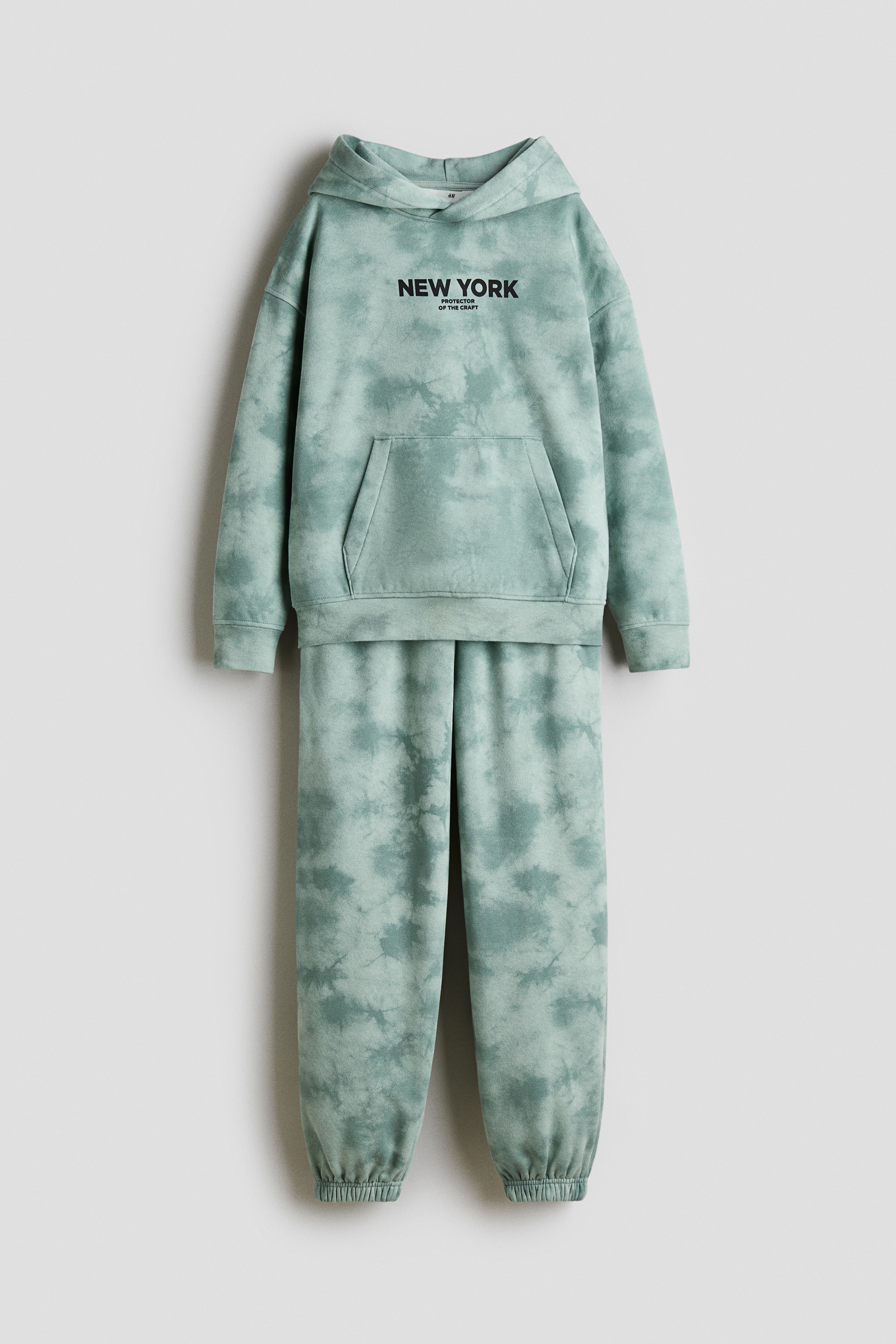 H & M - プリントスウェット2アイテムセット - グリーン H & M - プリントスウェット2アイテムセット - グリーン