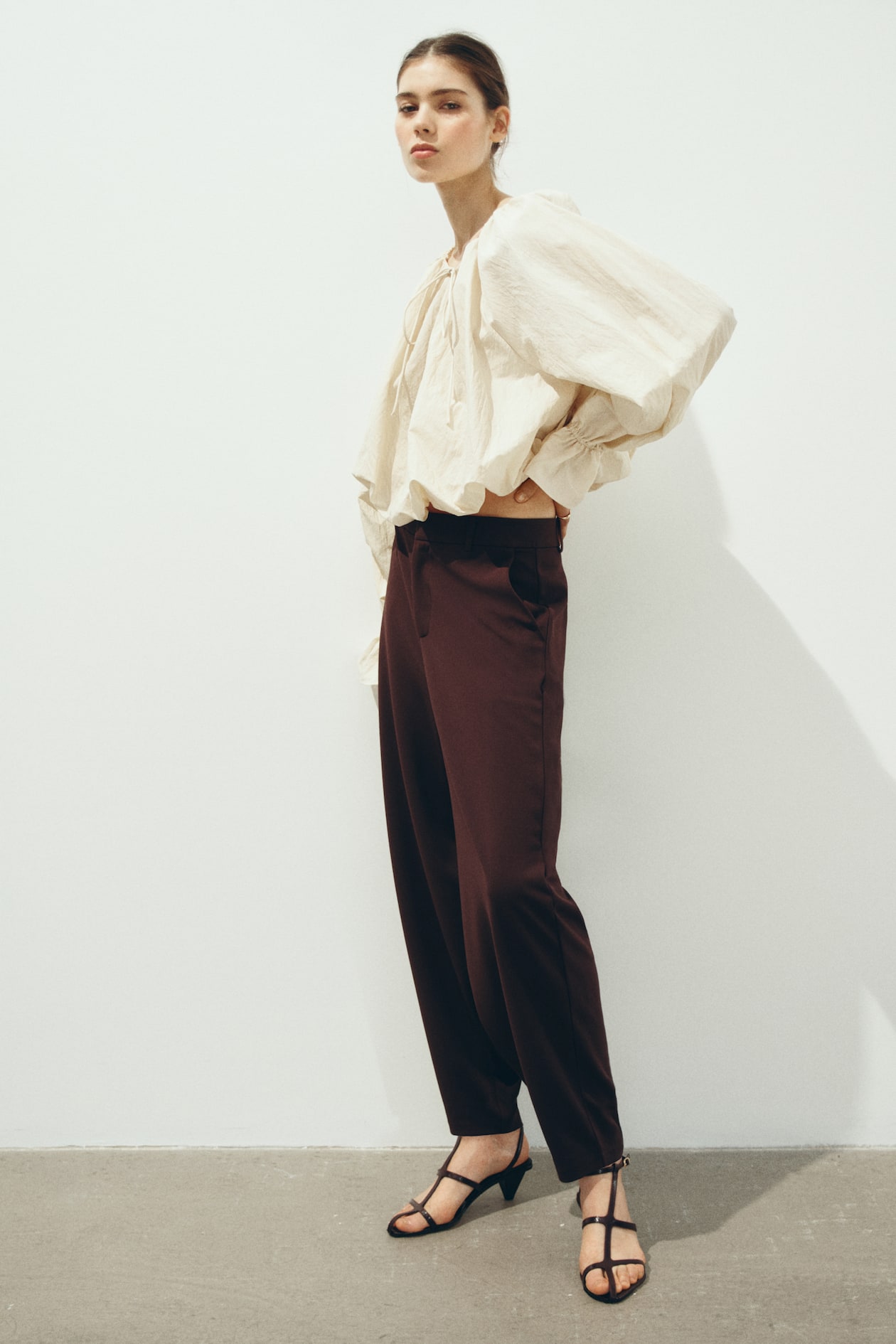 Jersey Barrel-Leg Pants - image 2