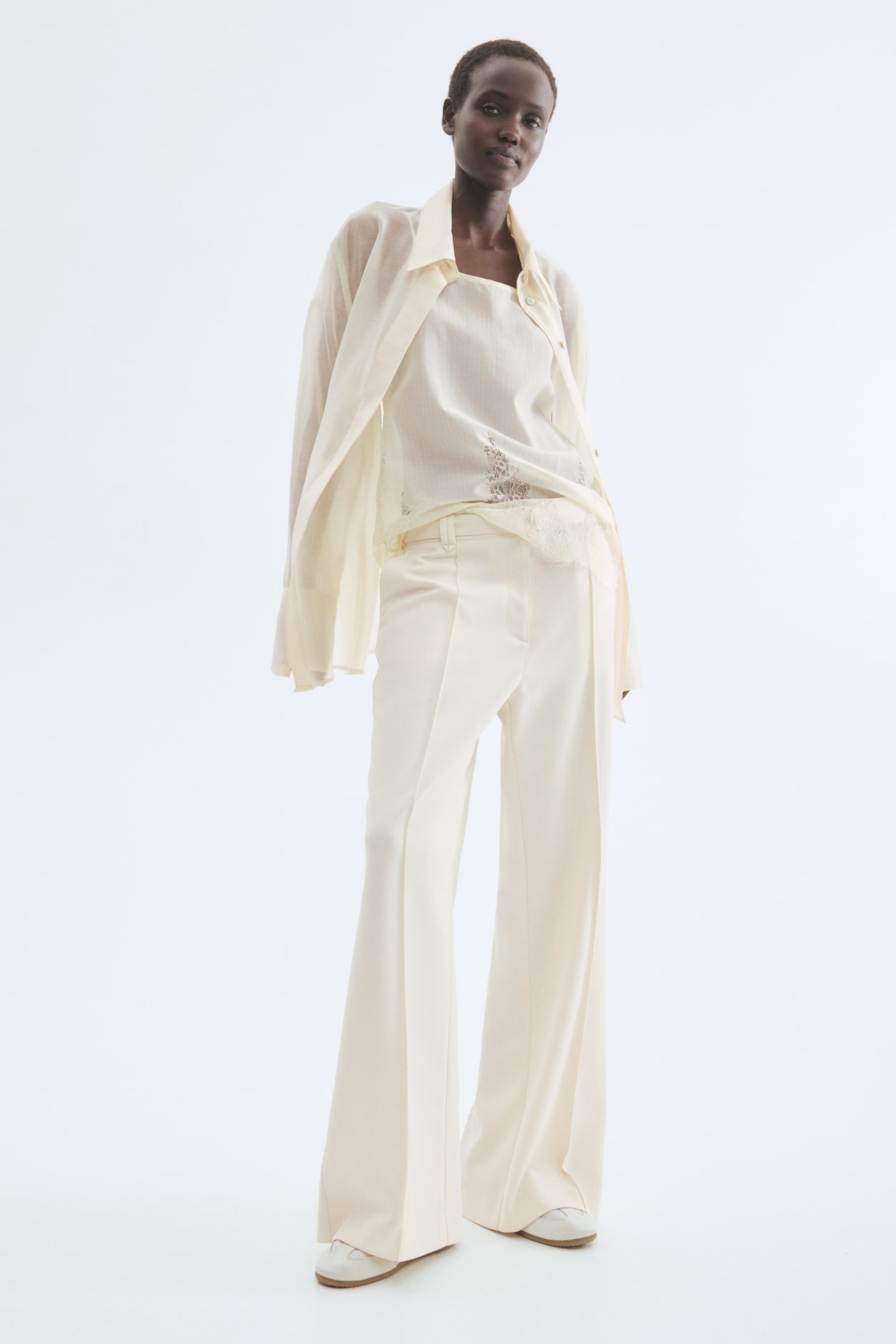 Flared Belted Pants