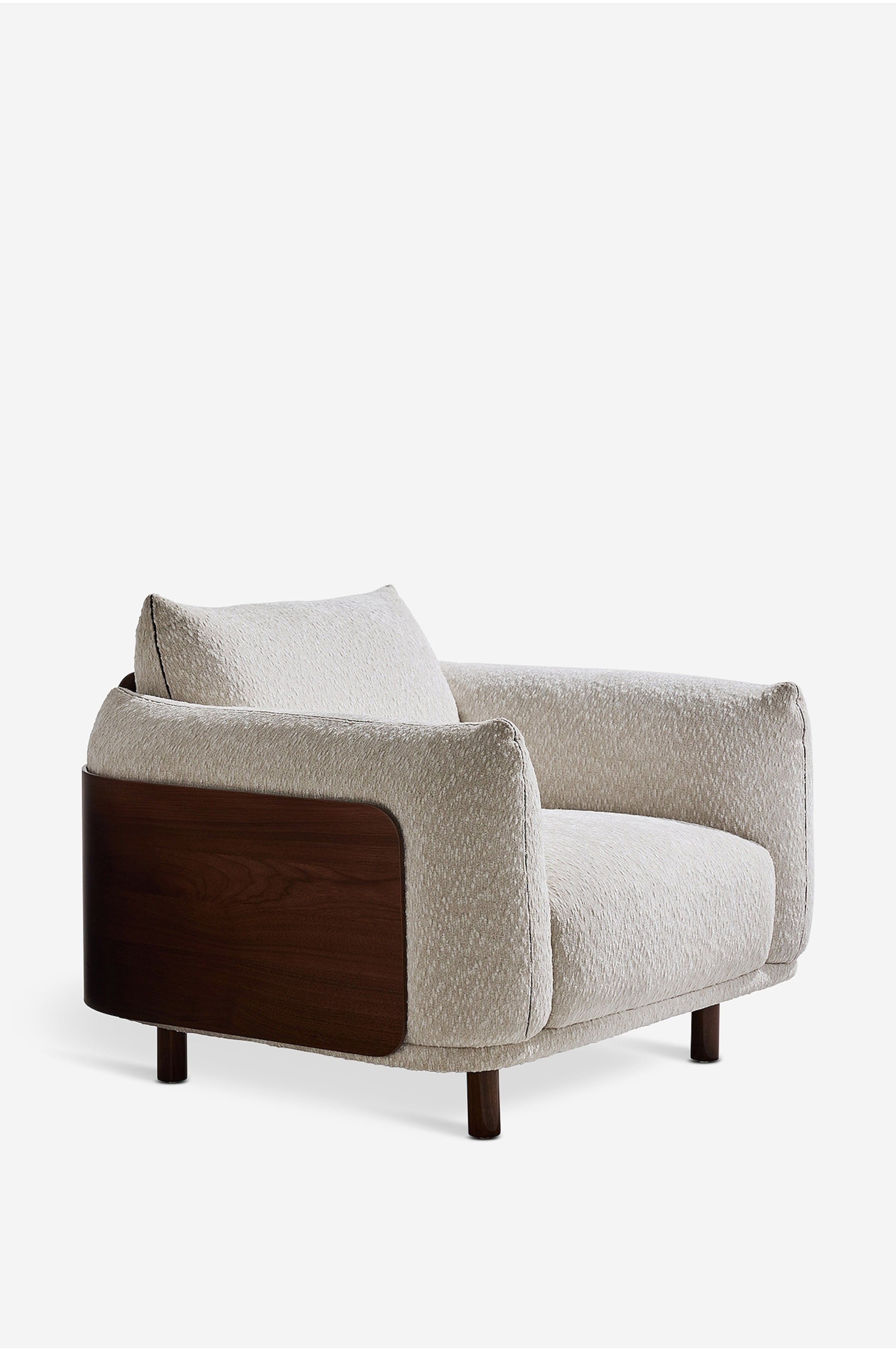 Näytä suurempi kuva: Barry Nojatuoli - Valkoinen/pähkinäpuu - Pastill - Home All | H&M FI 1