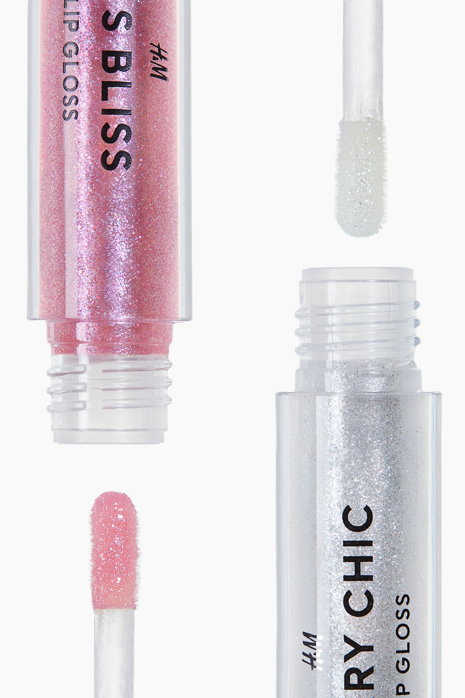 Lip gloss duo - White/Pink/Transparent/Light pink/Light purple/Pink/Orange/Transparent/Light purple - 2