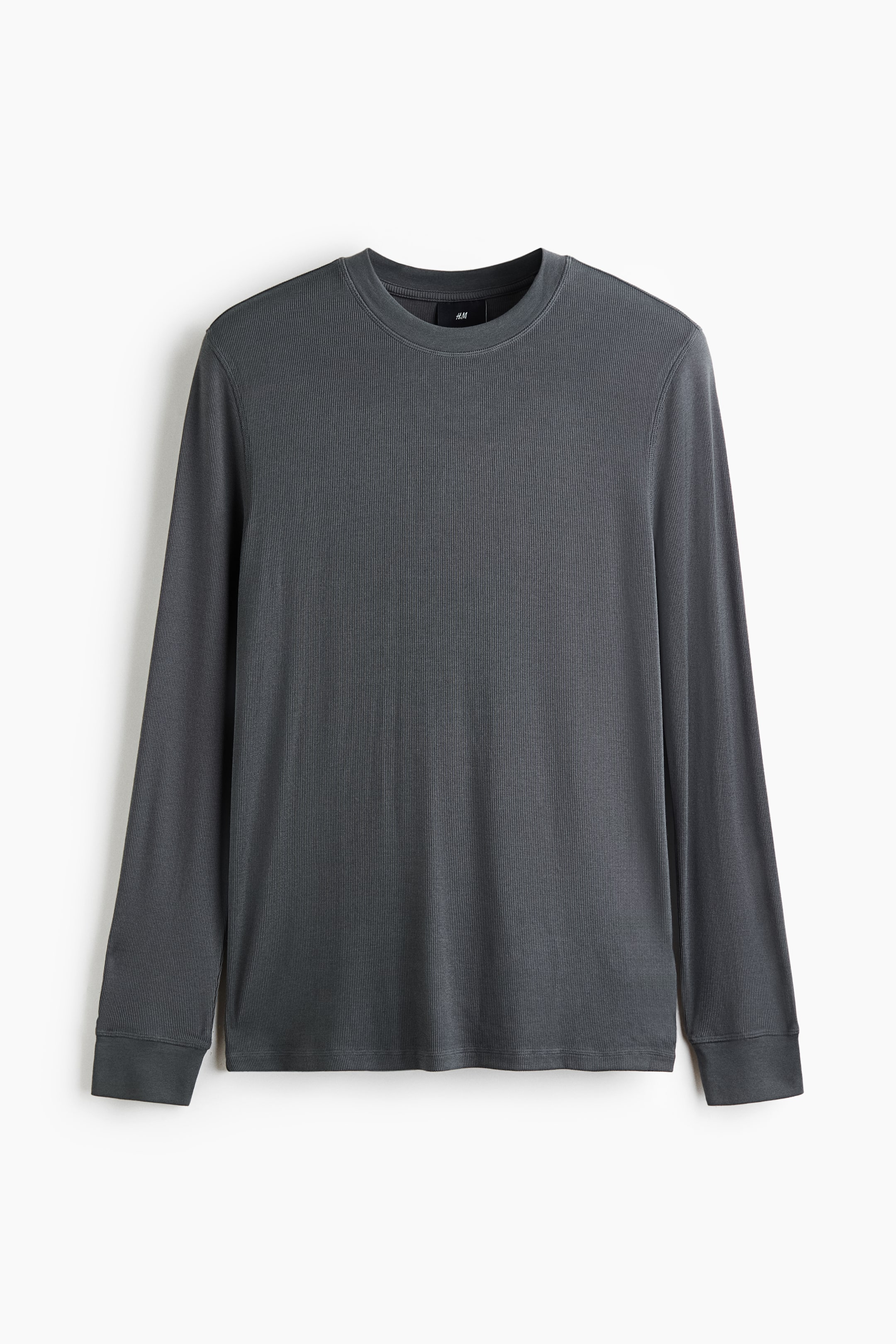 View larger image: THERMOLITE® Slim Fit Long-sleeved T-shirt - Dark grey - Men | H&M 1