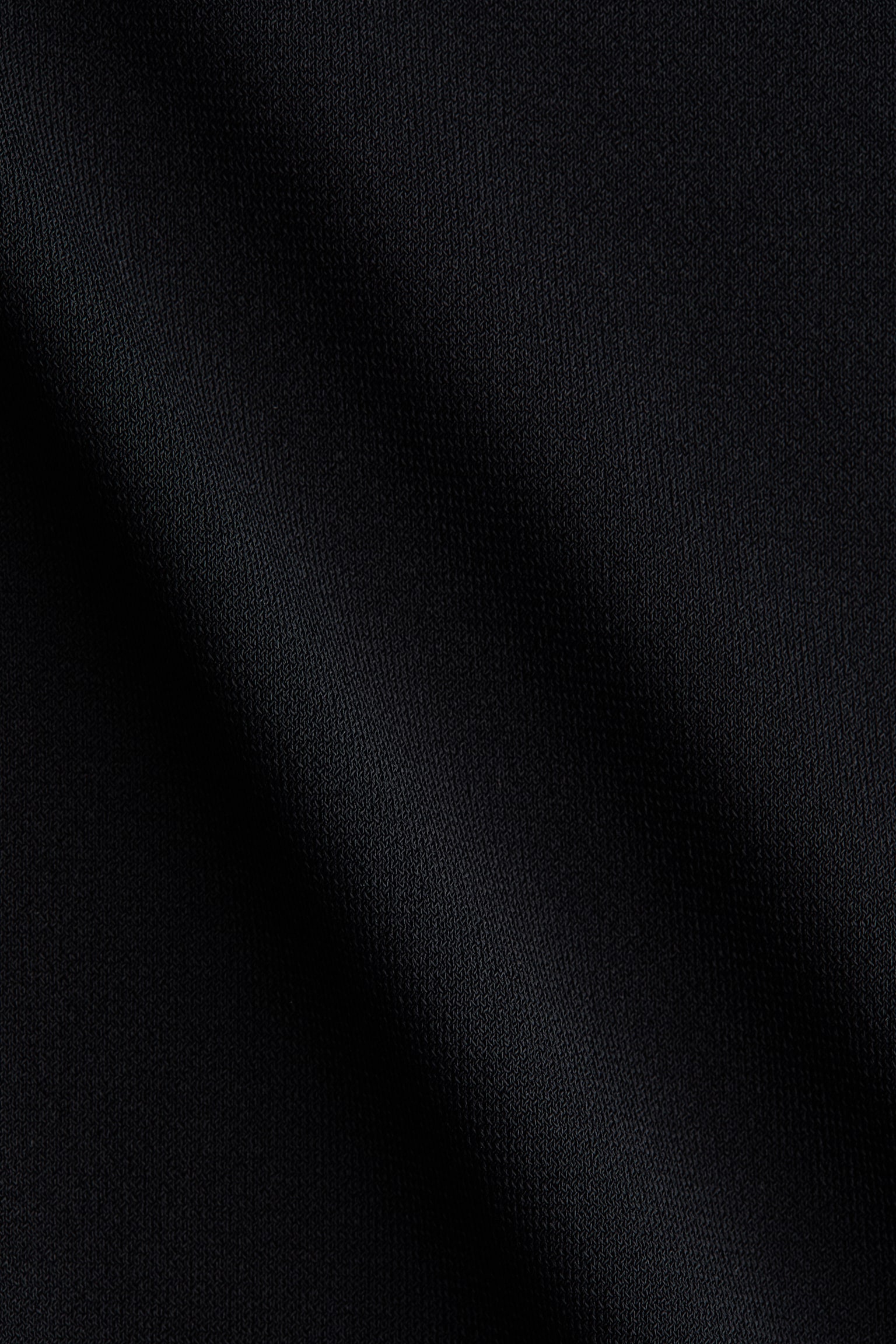 Abito in maglia fine con maniche a mantella - Nero - 5