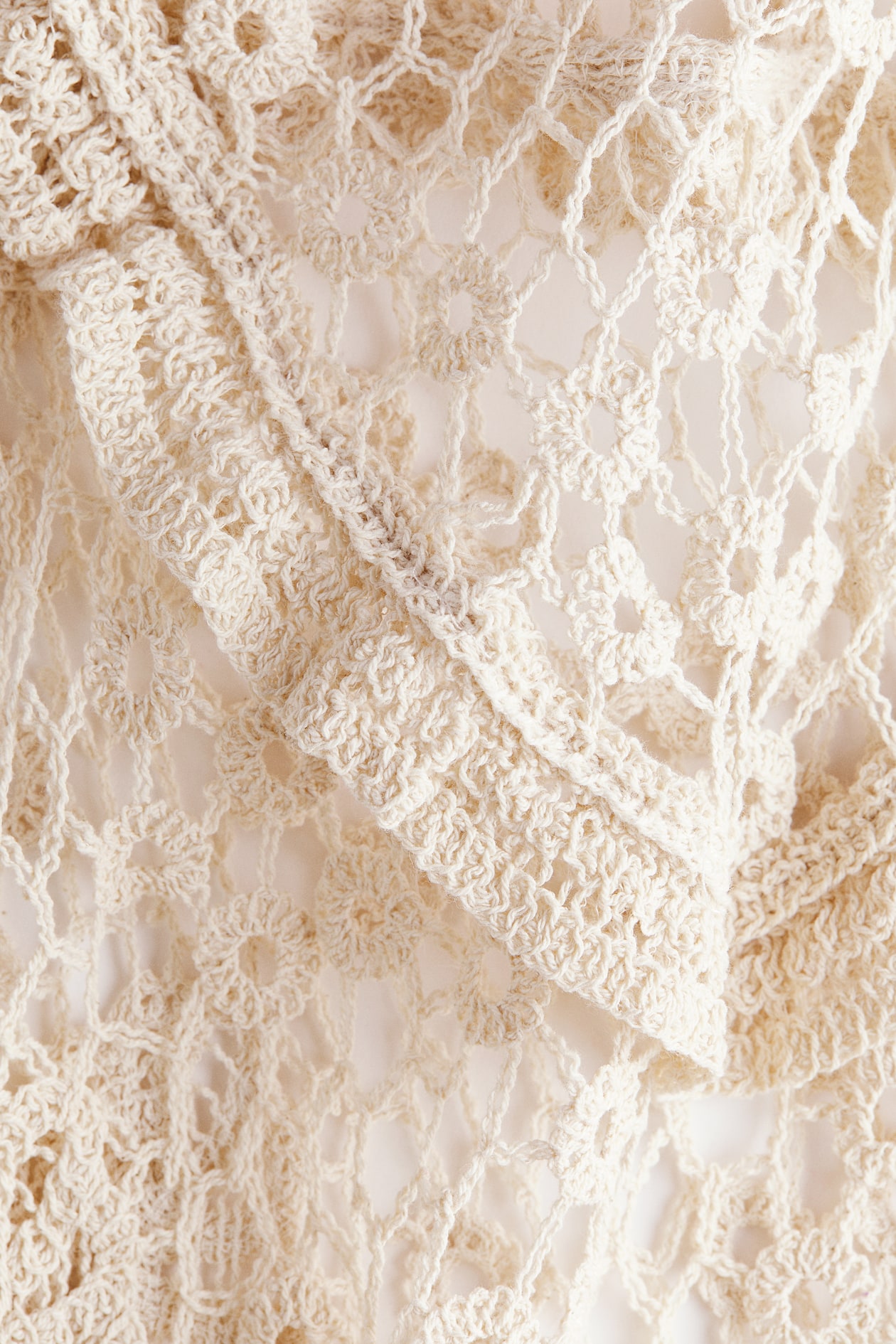 Flutter-Sleeved Crochet-Look Dress - image 4