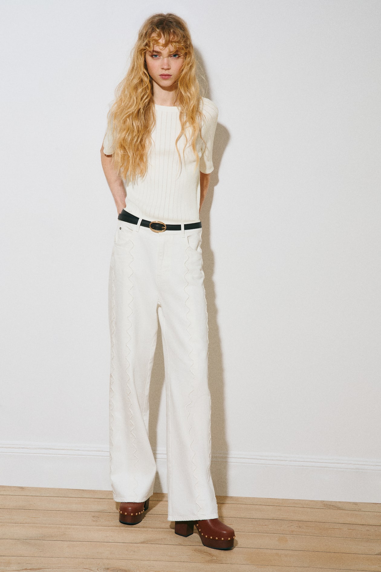 Rib-Knit T-Shirt - image 3