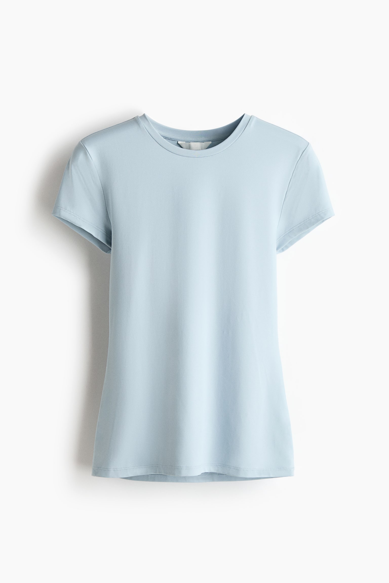 Playera entallada - Azul tenue claro/Café oscuro/Blanco/Negro/Amarillo pálido/Café oscuro/Beige claro/Gris claro/Café oscuro/Rosa tenue/Azul marino - 1