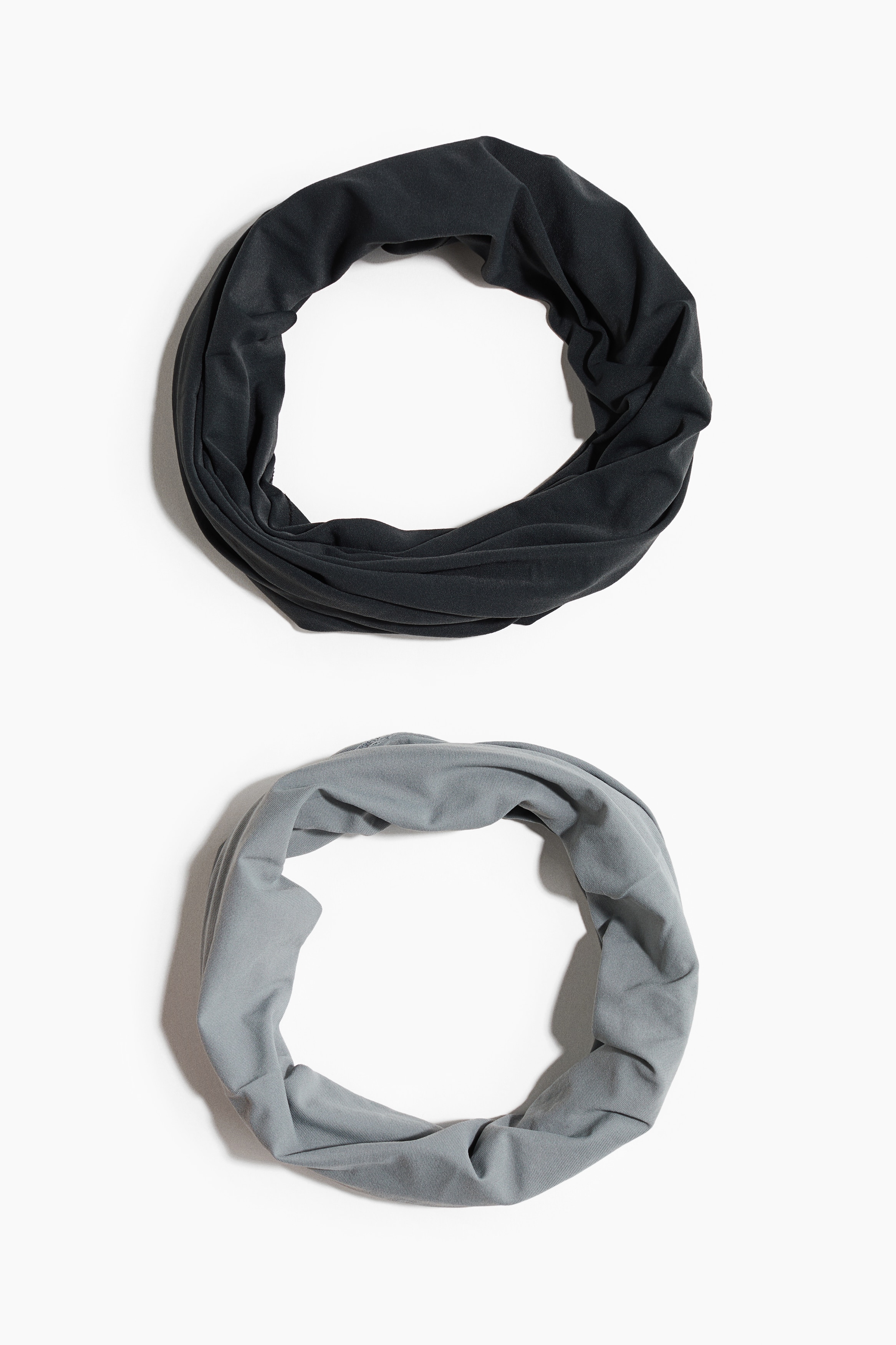ネックウォーマー 2枚セット - ダークグレー／グレー - Men | H&M JP