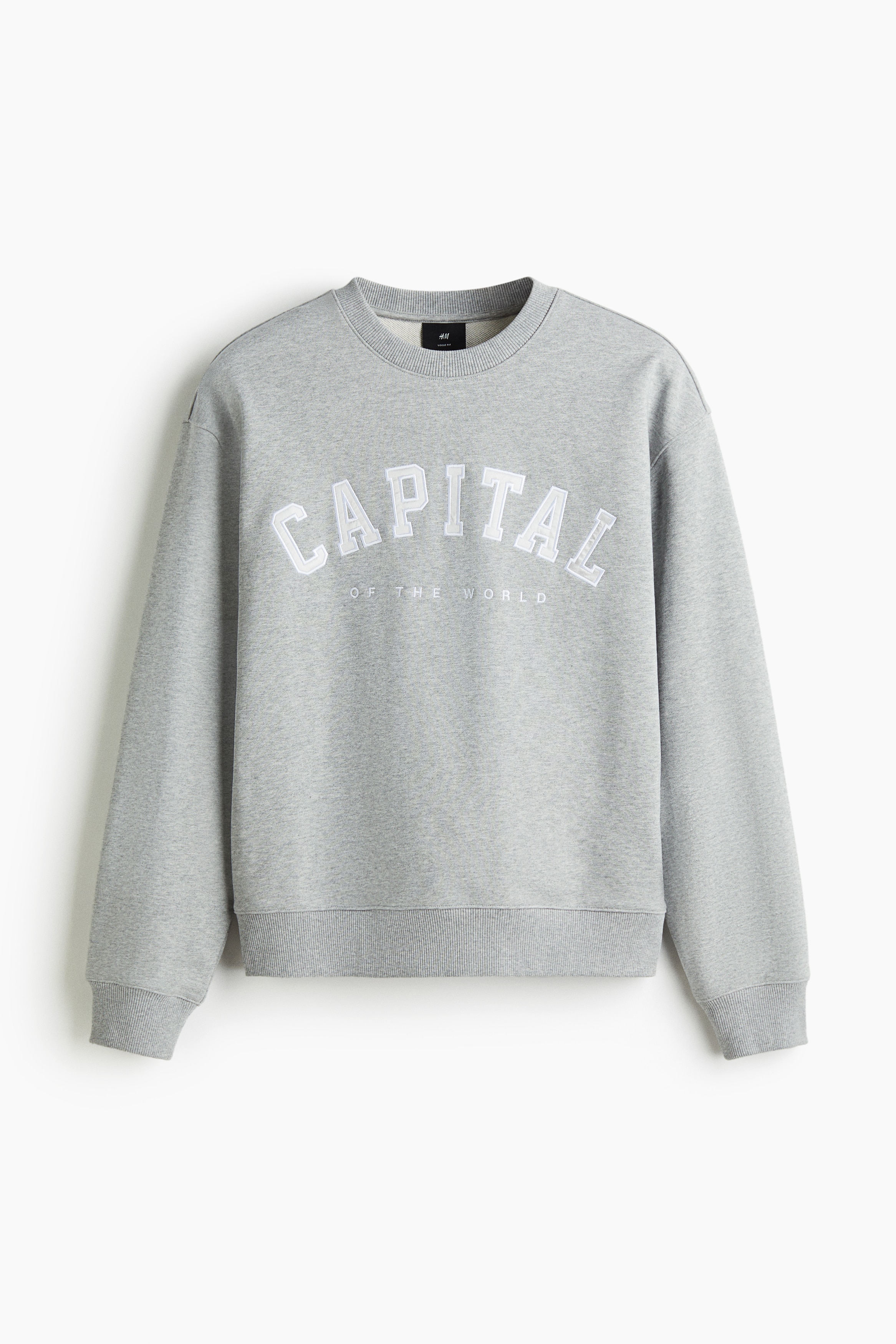 Loose Fit Sweater - Grey marle/Capital/Navy blue/Capital/Forest green/Capital