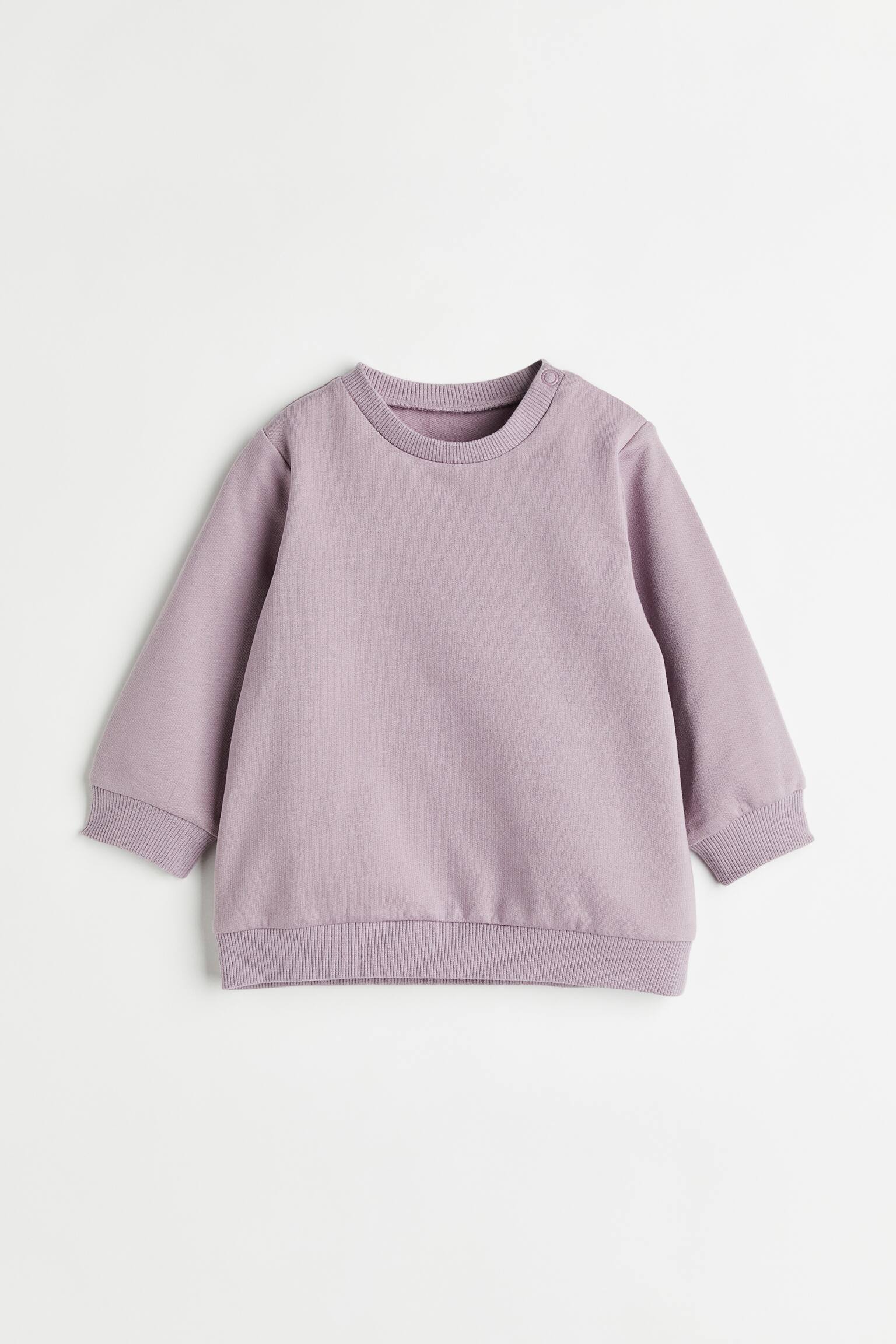 Áo nỉ cotton - Màu tím - 1