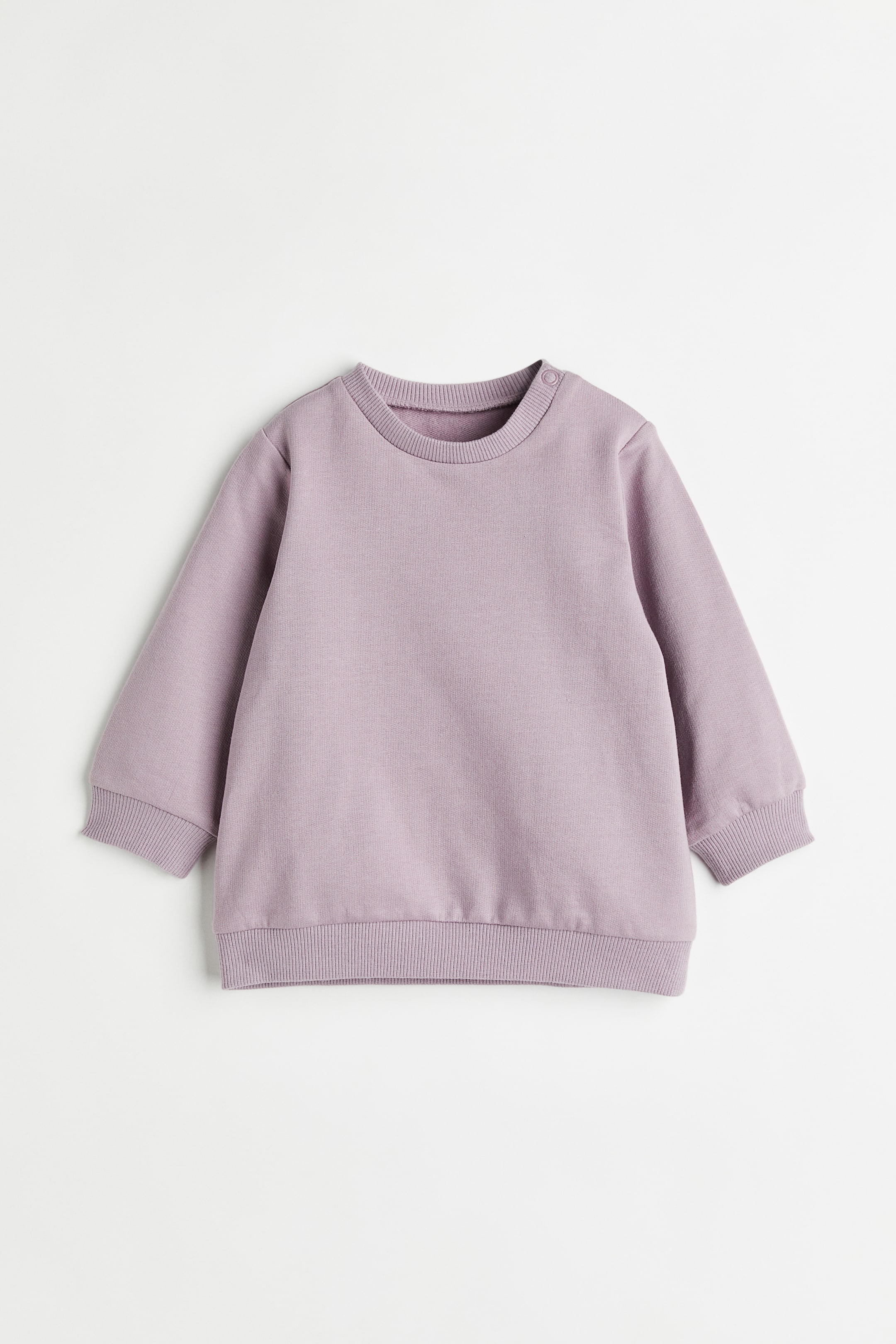 Xem ảnh lớn hơn: Áo nỉ cotton - Màu tím - Kids | H&M VN 1