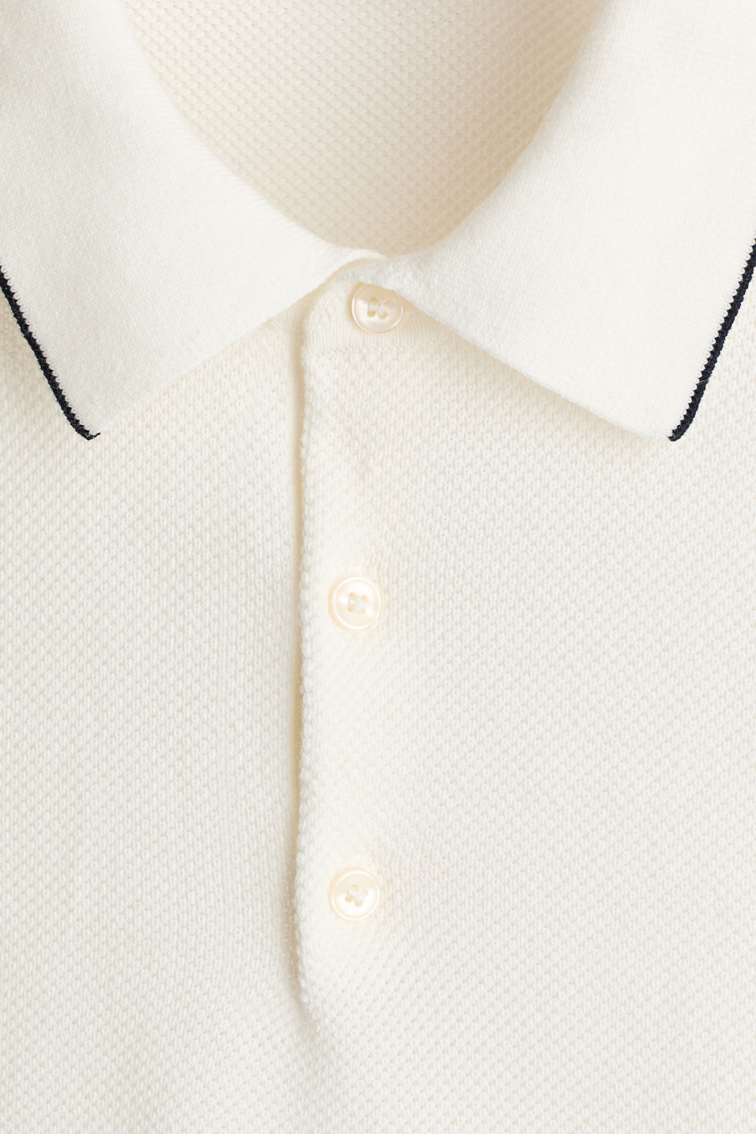 Slim Fit Polo shirt - White/Dark blue - 5