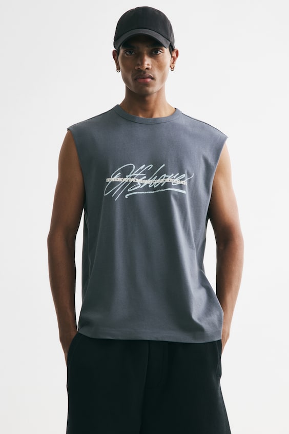Top bez rękawów Loose Fit