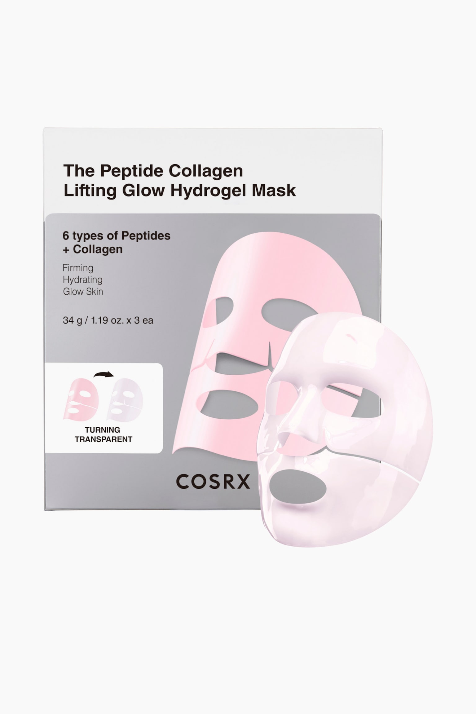 The Peptide Collagen Lifting Glow Hydrogel Mask - Peptides + Collogen