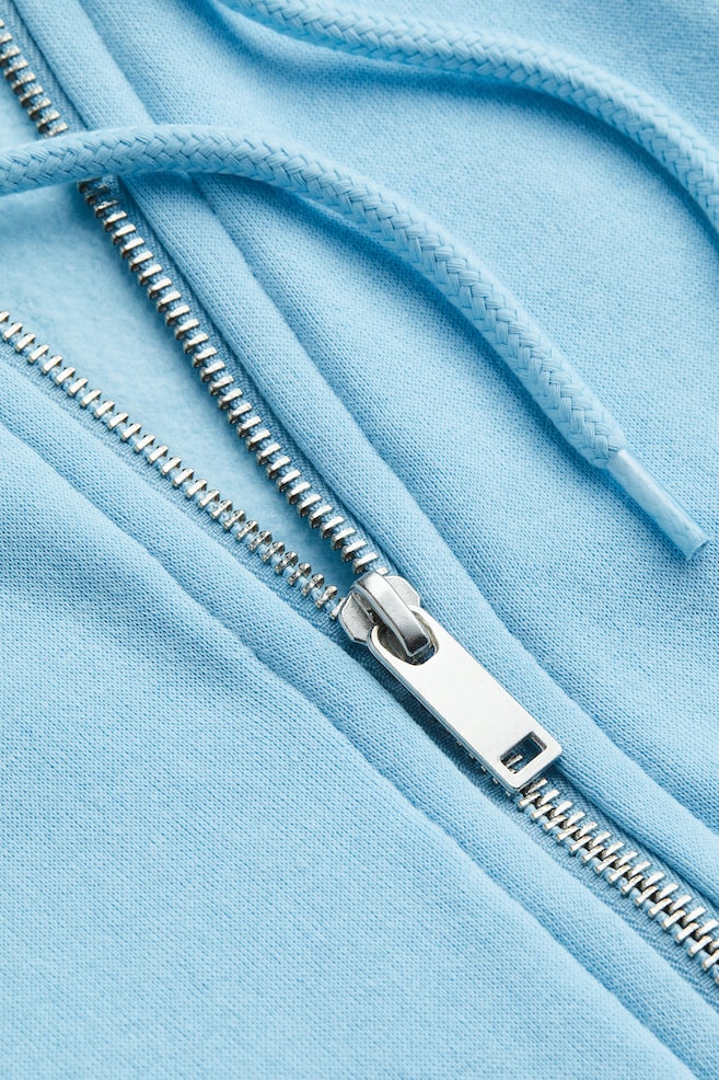 Oversized zip-through hoodie - Light blue/Black/Light grey marl/Beige/dc/dc/dc/dc/dc - 2