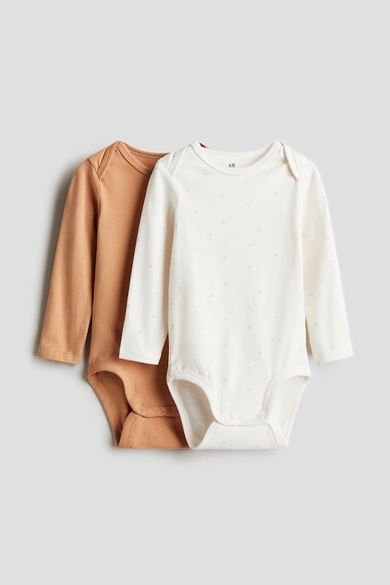 Детское боди H&M на плечиках, набор 2 шт