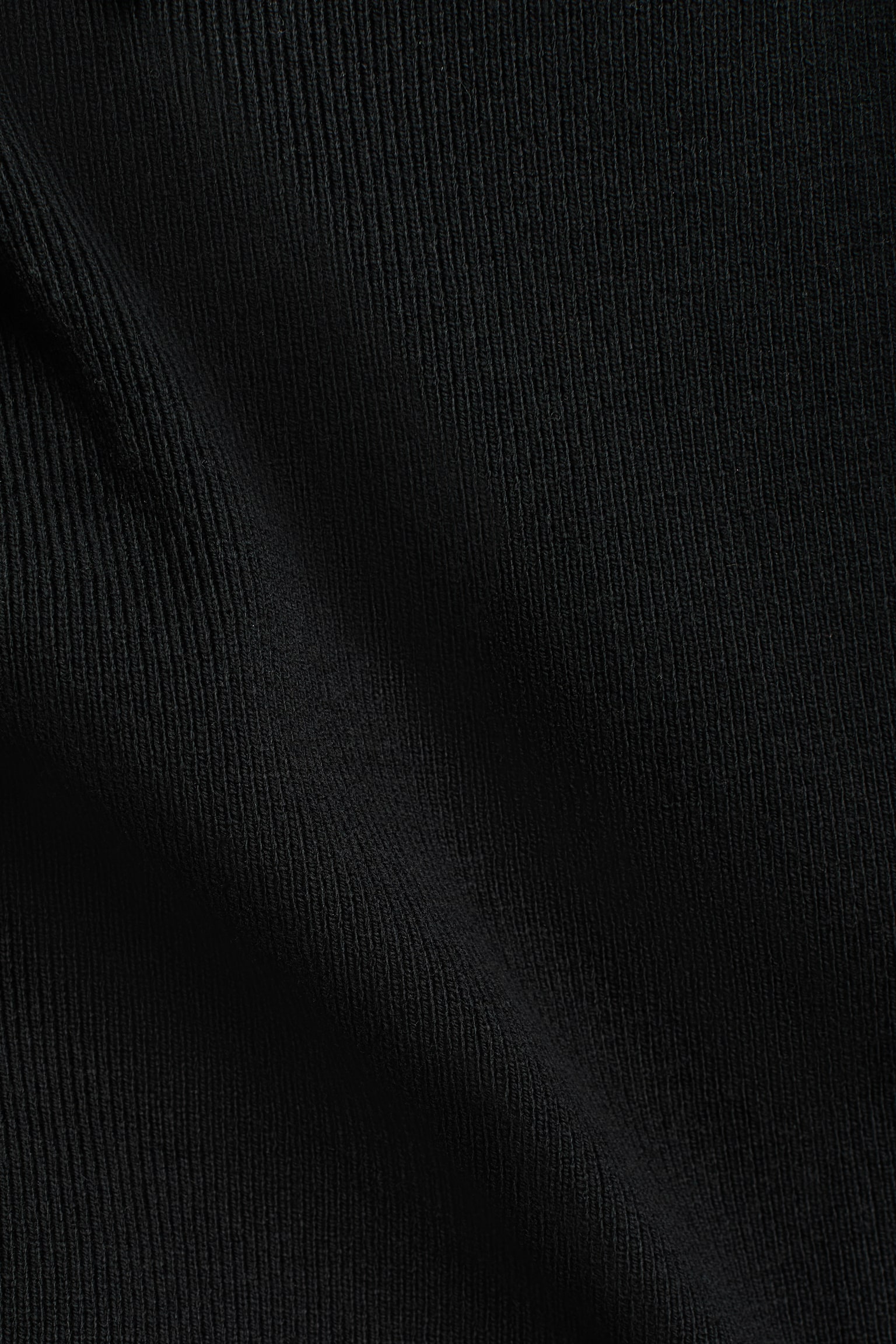 Fine-knit T-shirt - Black/Dark red/Cream - 2