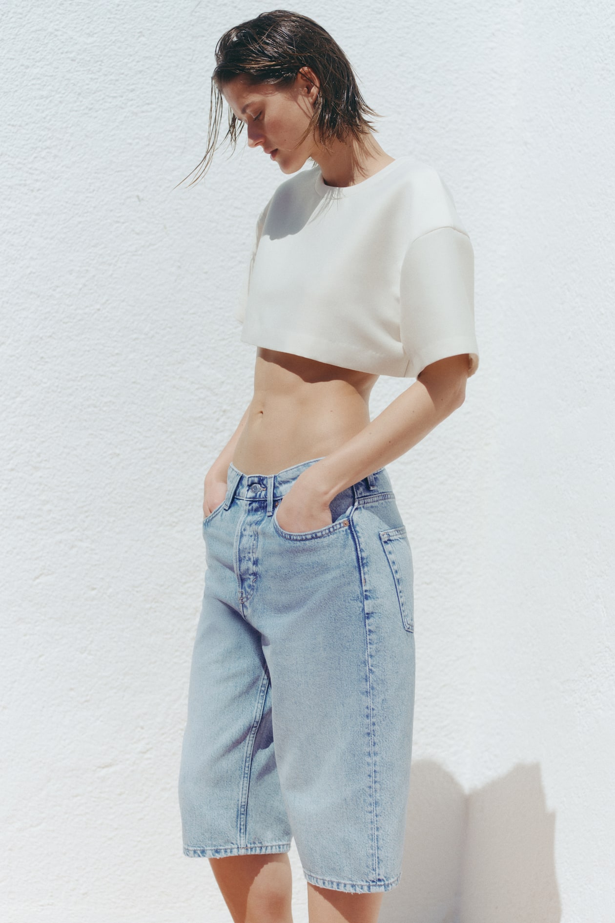 Denim Bermuda Shorts - image 4
