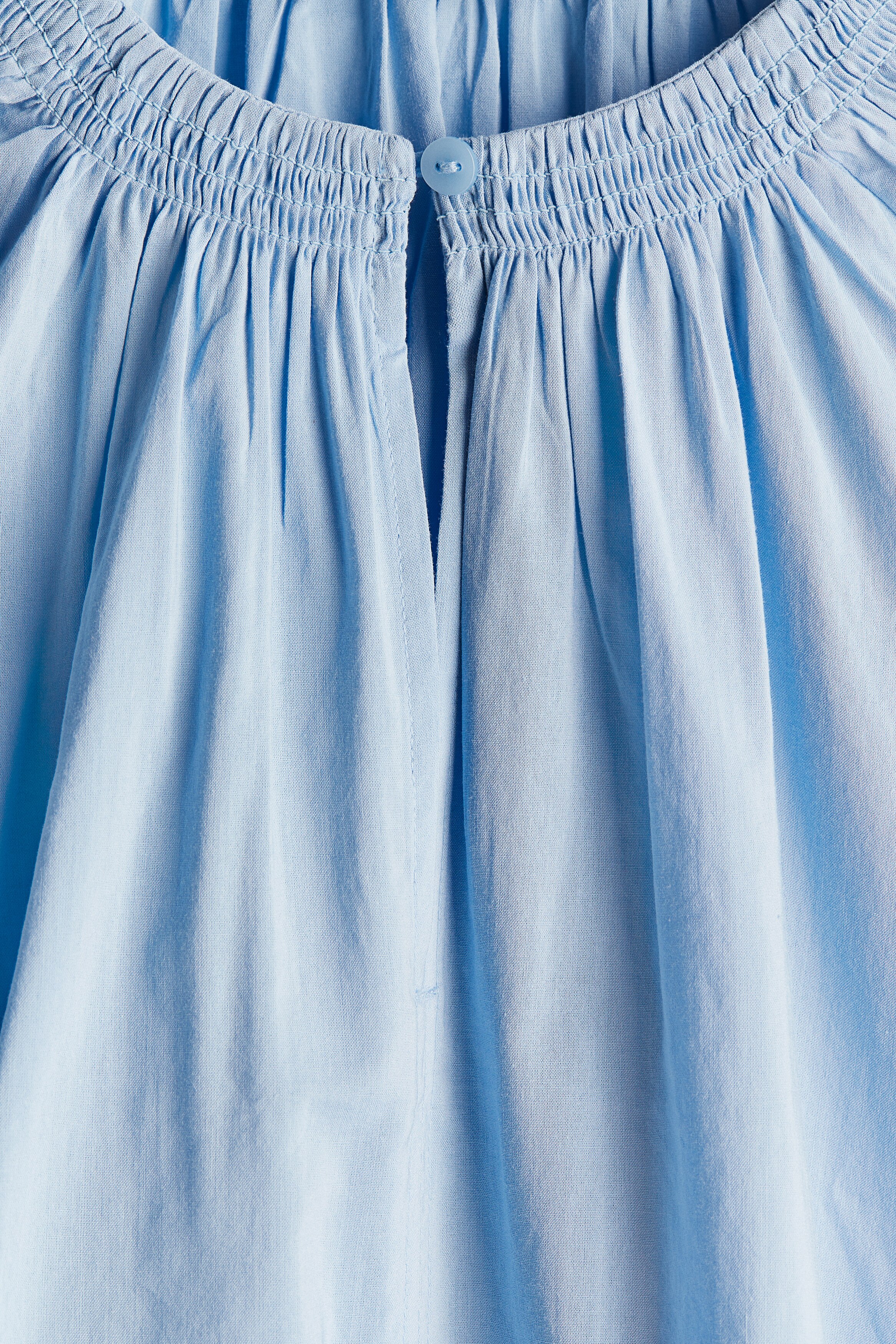 Smock-neck blouse