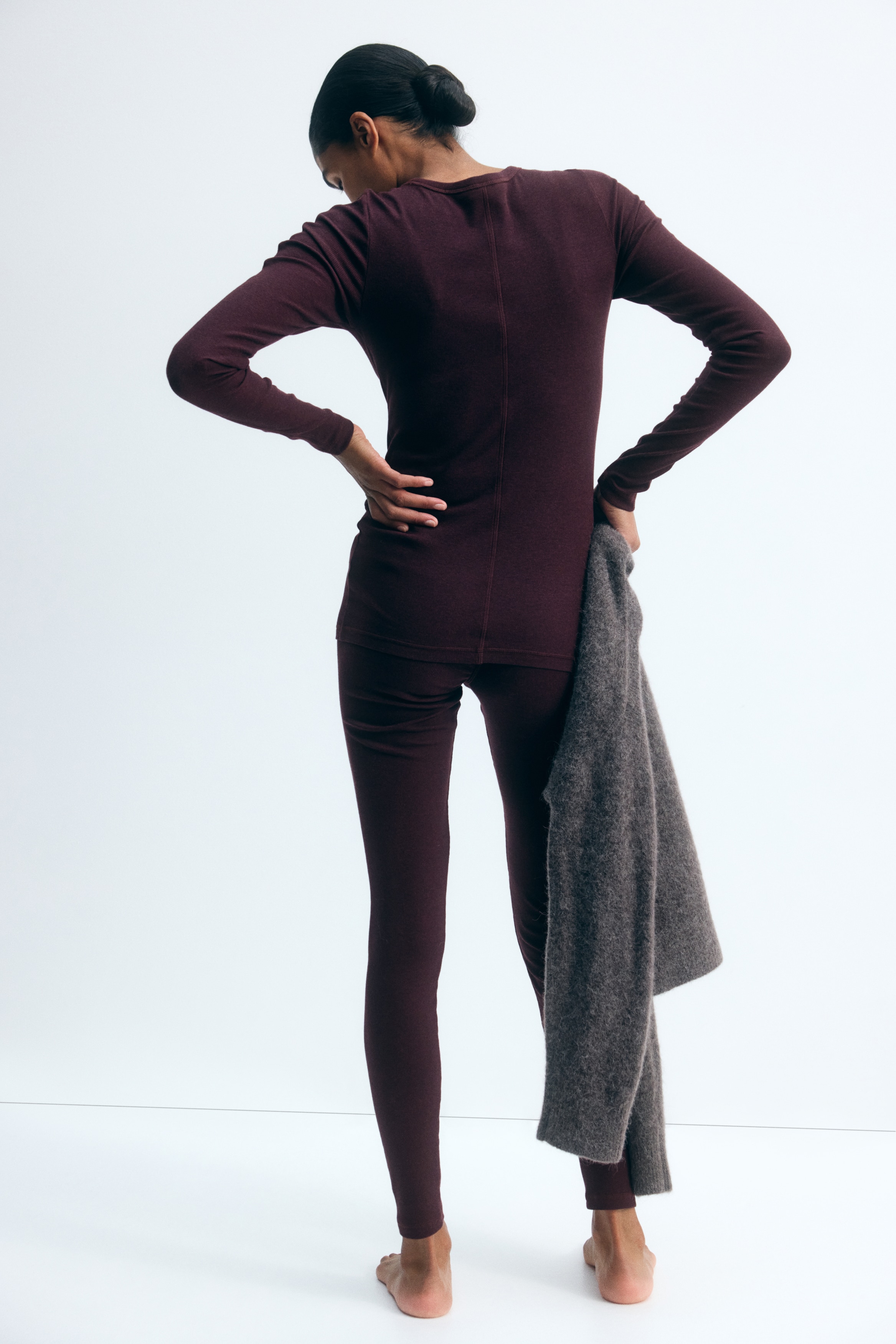 MAMA 2-Piece Ribbed Jersey Set - thumbnail 4