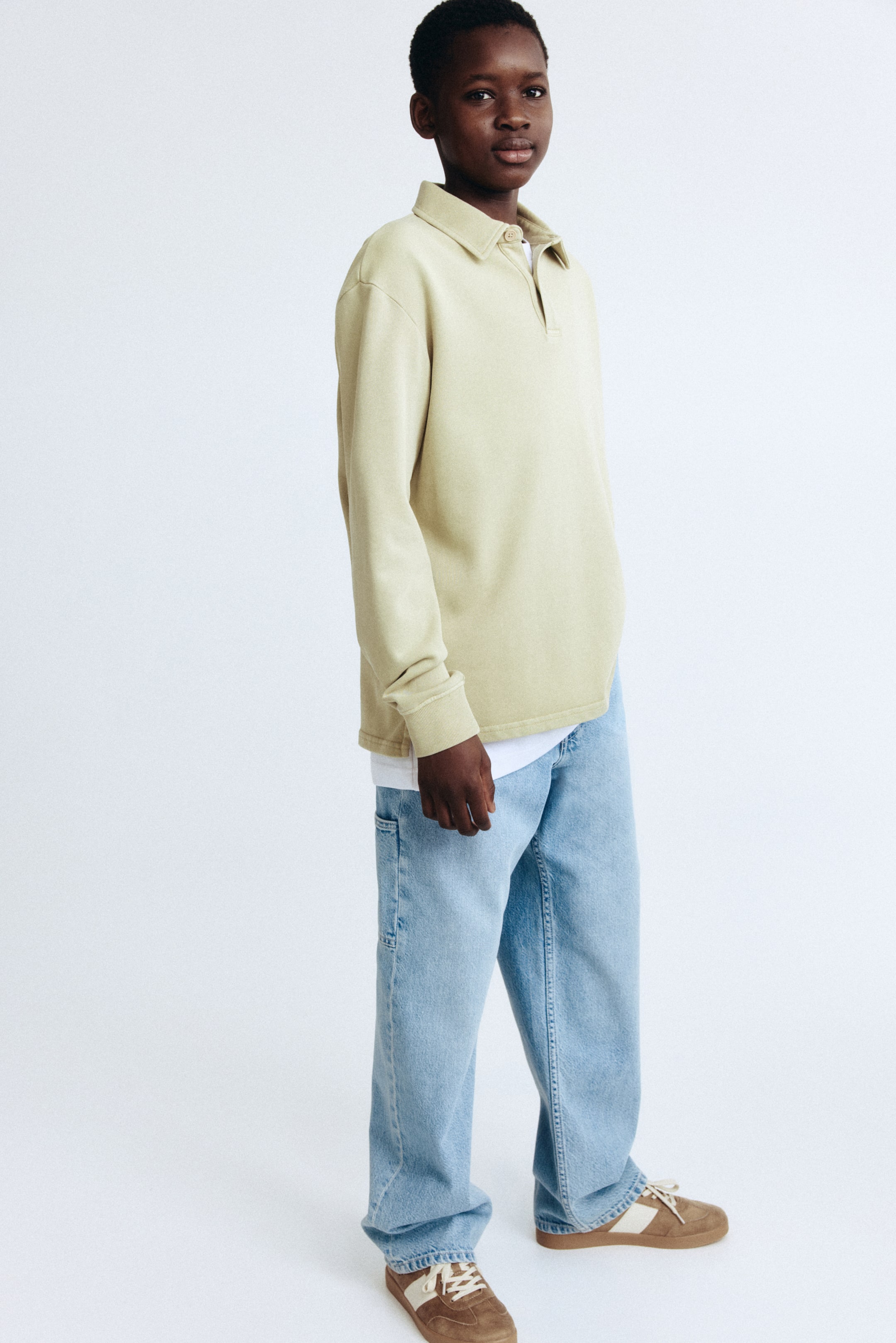 Grösseres Bild ansehen: Loose Fit Carpenter Jeans - Helles Denimblau - KINDER | H&M CH 3