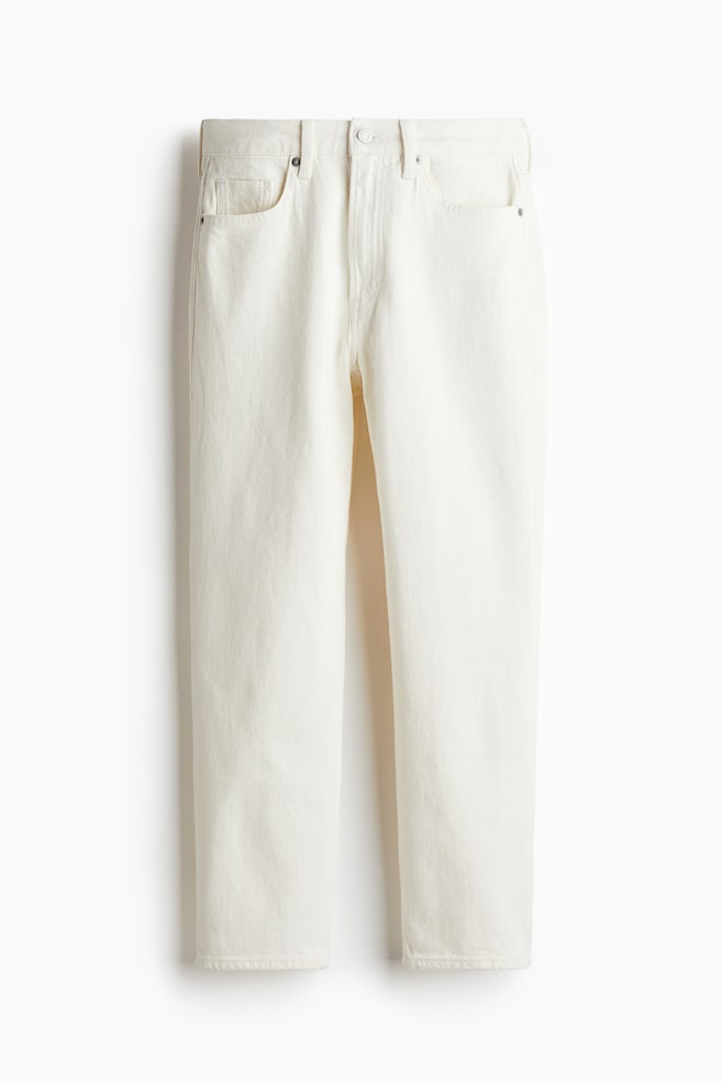 Slim Straight High Ankle Jeans - Blanco/Azul denim claro/Negro/Azul denim claro - 1