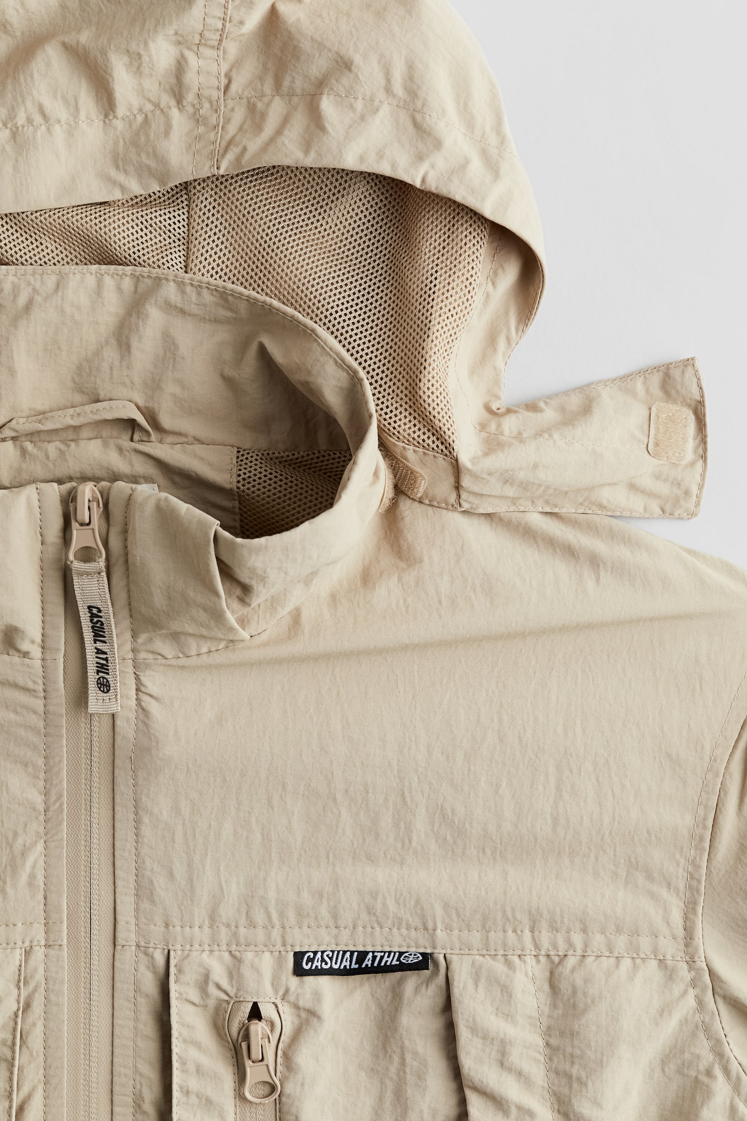 Water-repellent shell jacket - Light beige - 4