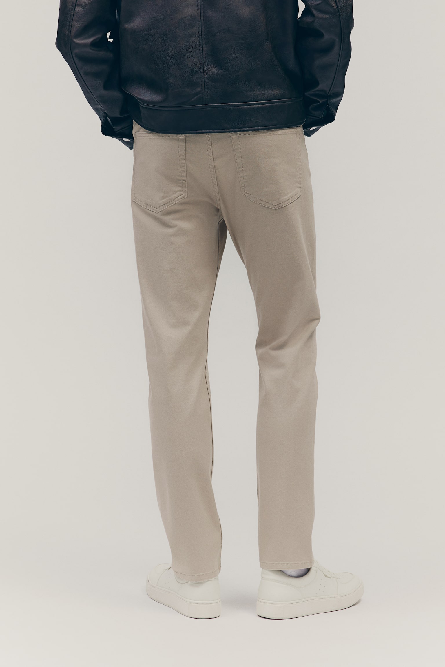 Slim Fit Cotton twill trousers - Light beige/Dark grey/Grey/Black/Khaki green/Navy blue/Light grey - 7