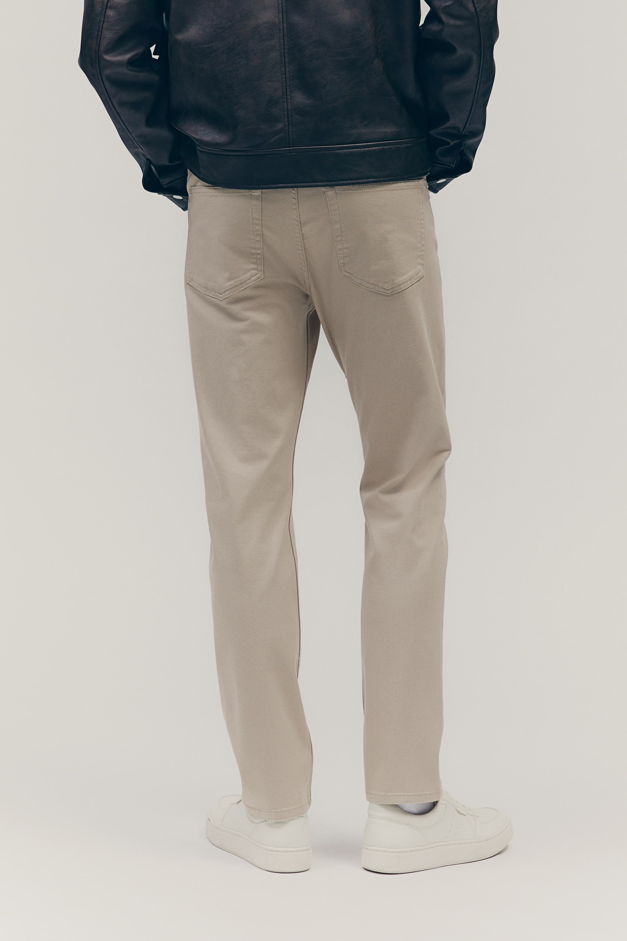 Slim Fit Cotton Twill Pants