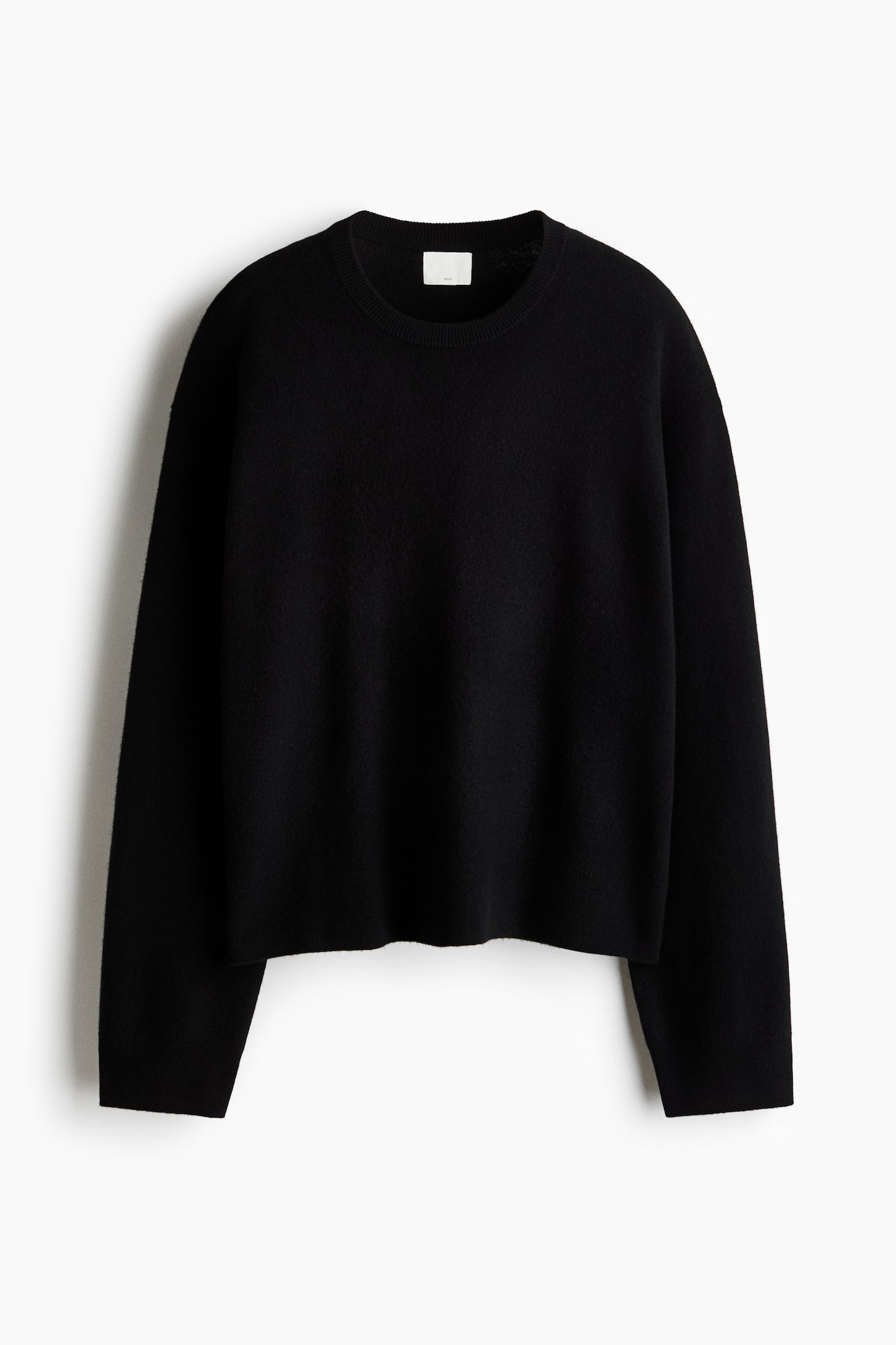 Oversized wool jumper - Black/Grey marl/Navy blue/Light beige/Dark beige/Red - 1