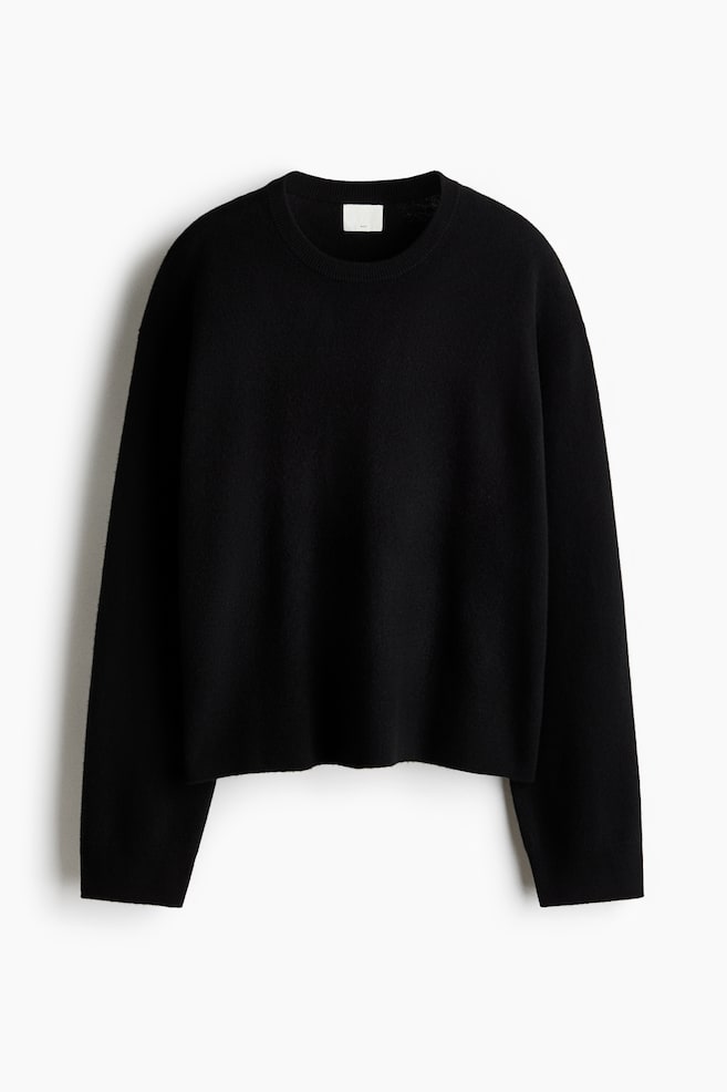 Oversized wool jumper - Black/Red/Grey marl/Light beige/Dark beige/Navy blue - 1