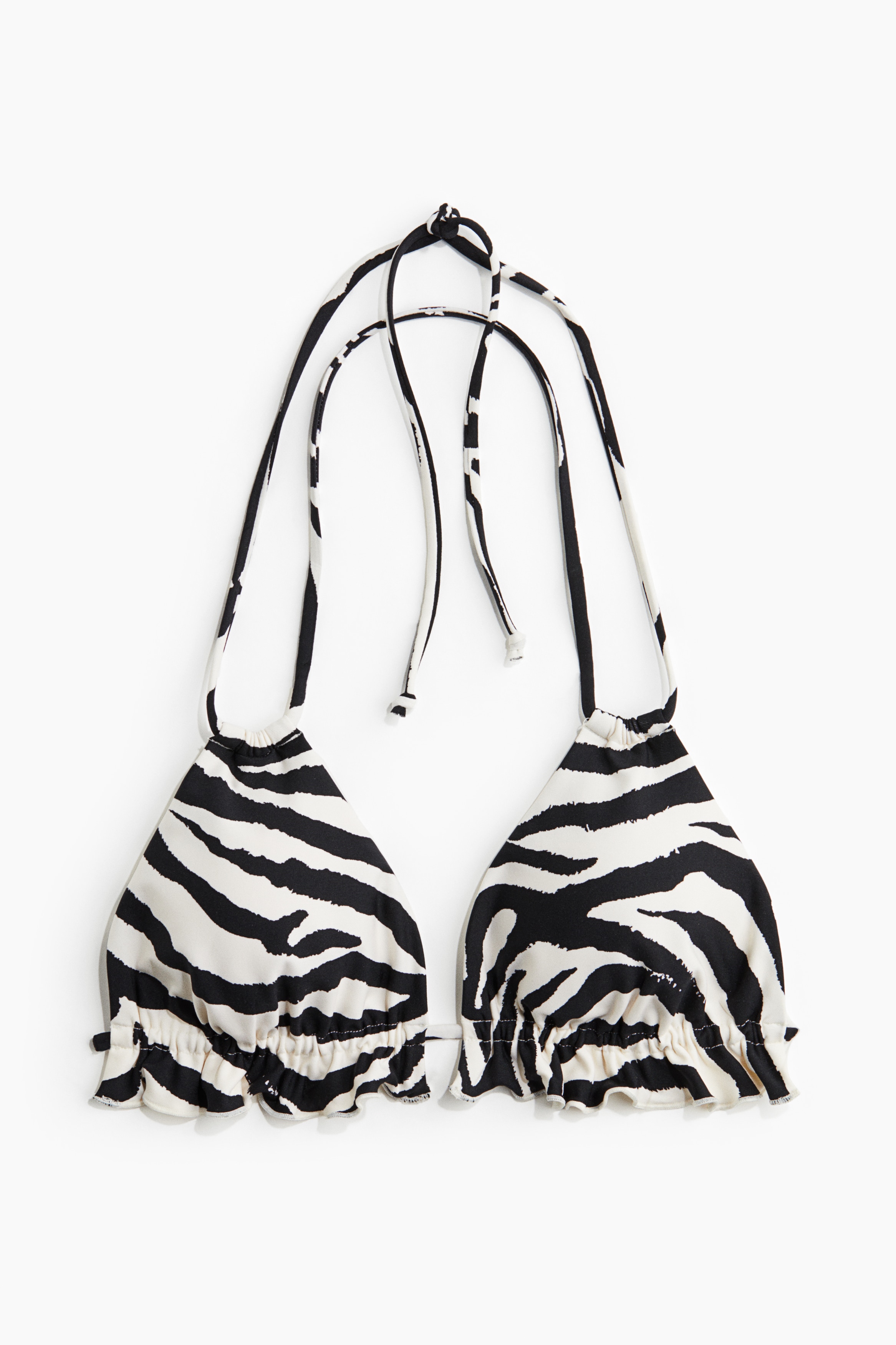 Vadderad trekantsbikini-bh - Svart/Zebramönstrad/Röd/Paisleymönstrad