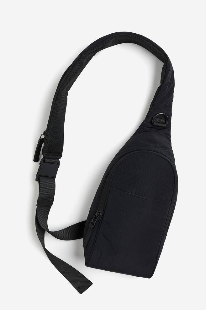 Crossbody sports bag - Black/Greige - 2