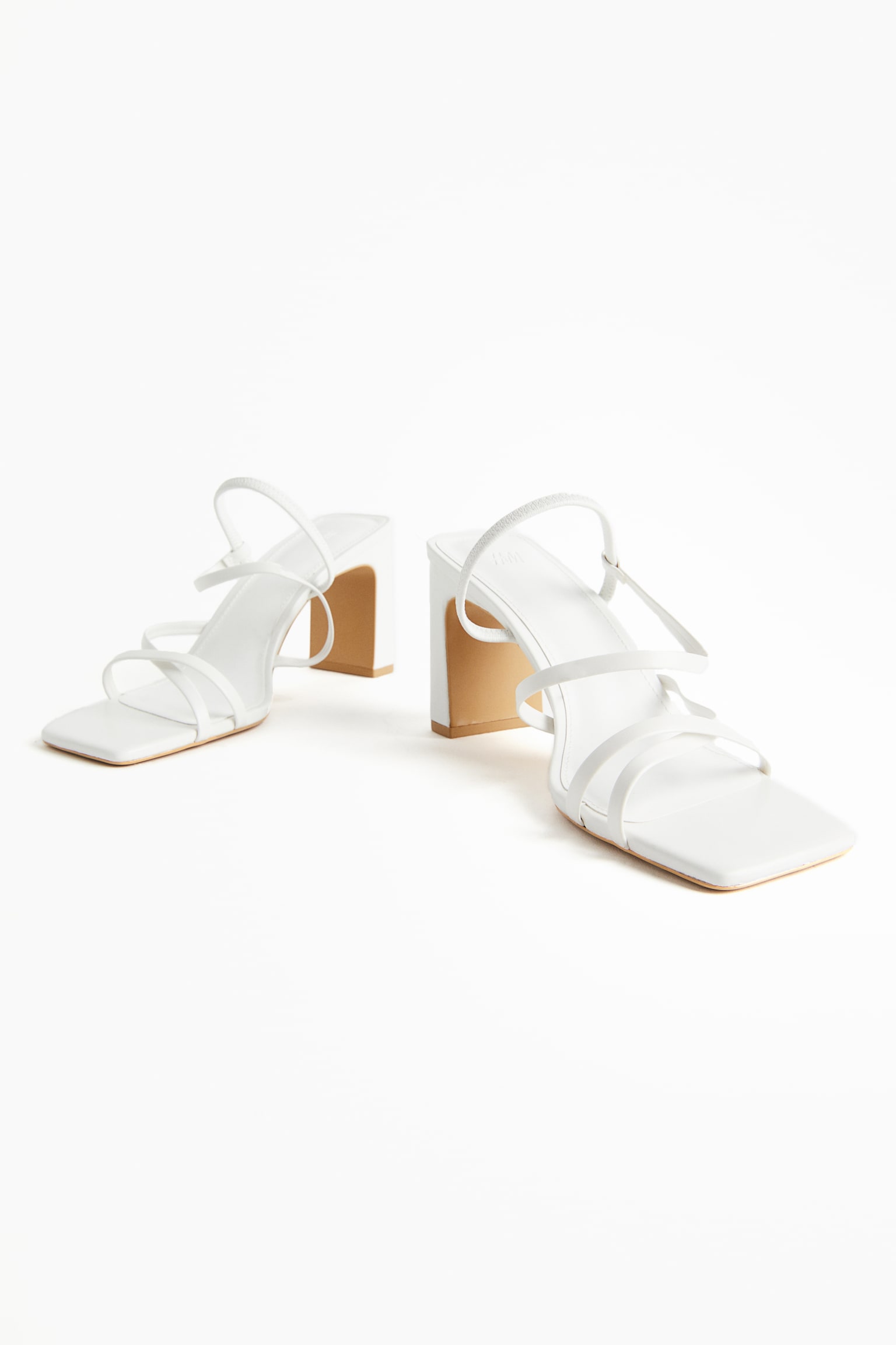 Block-heeled Sandals - White - 6