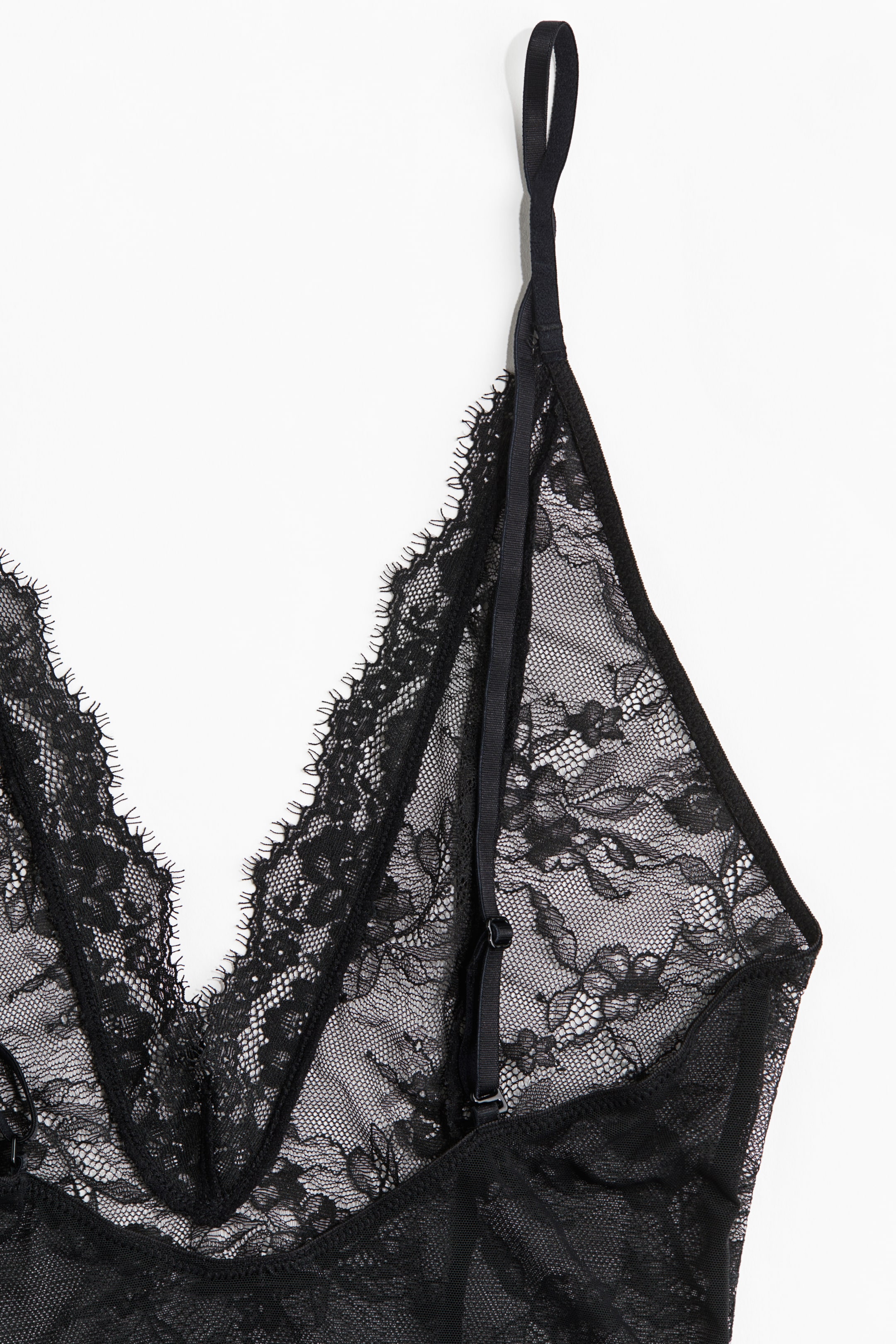 Body string Deep plunge en dentelle - Noir - FEMME | H&M CH