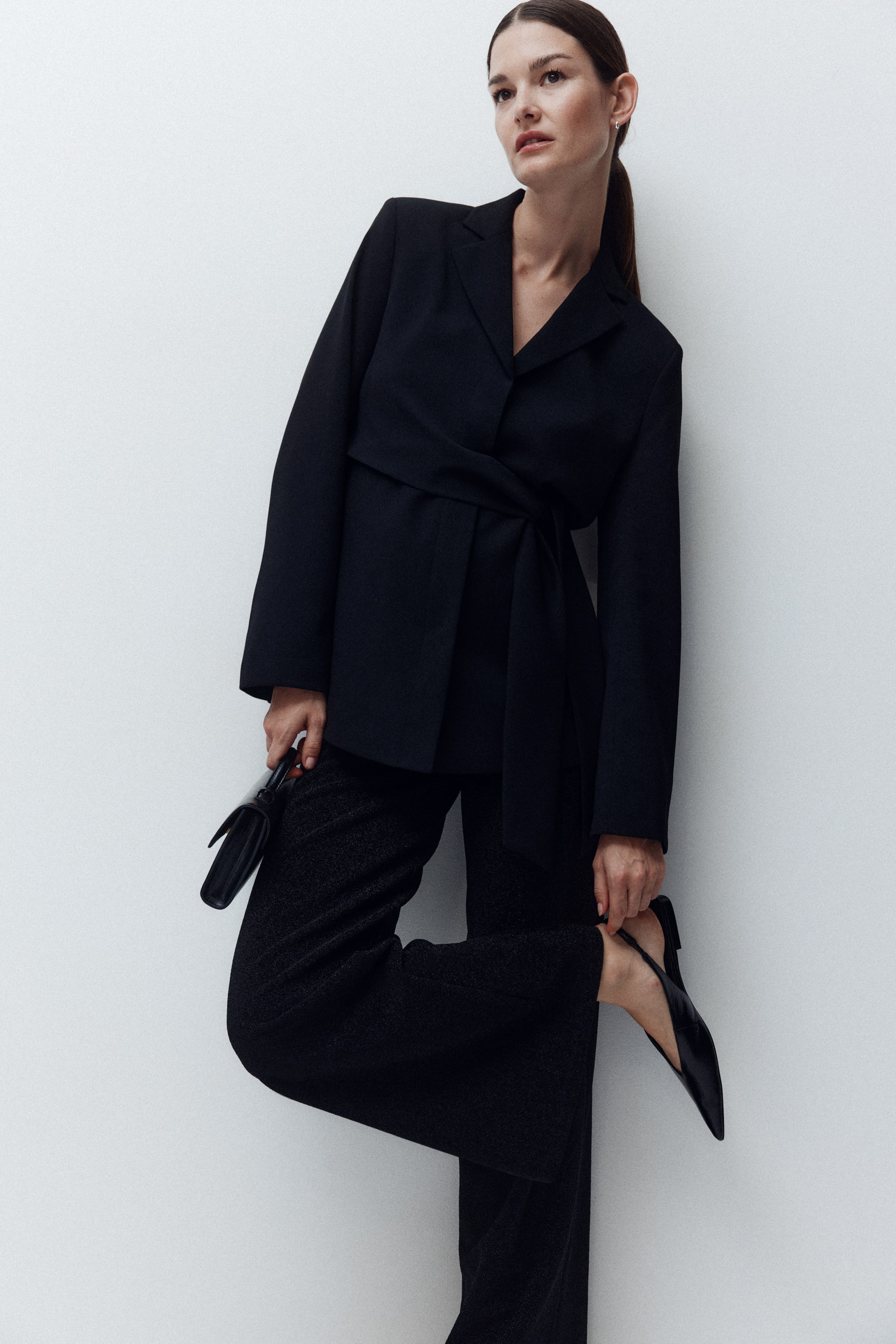 View larger image: MAMA Straight trousers - Black - Ladies | H&M GB 1