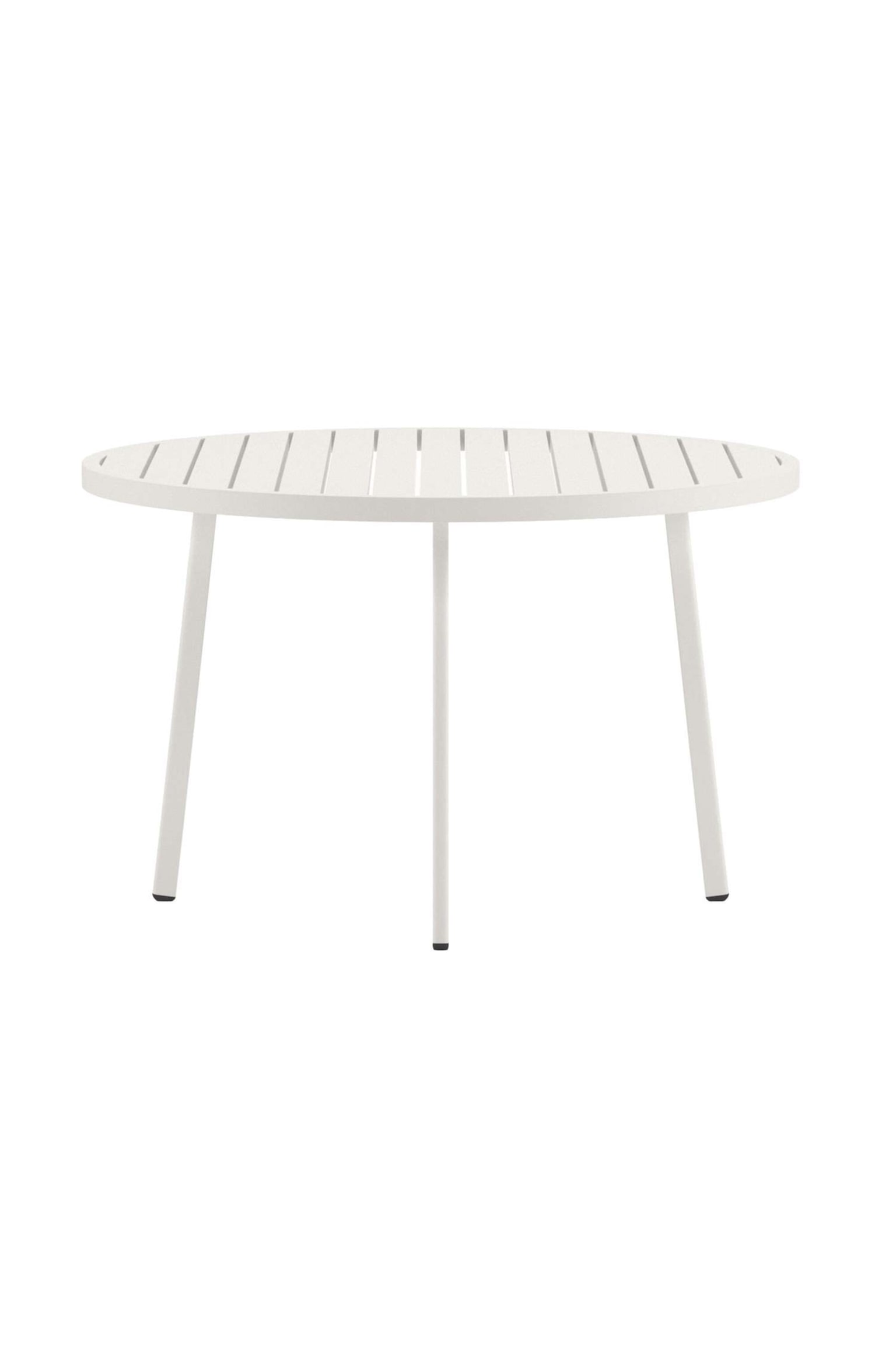 Table À Manger Ronde Giardini - Aluminium, Beige/Aluminium, Noir - 1