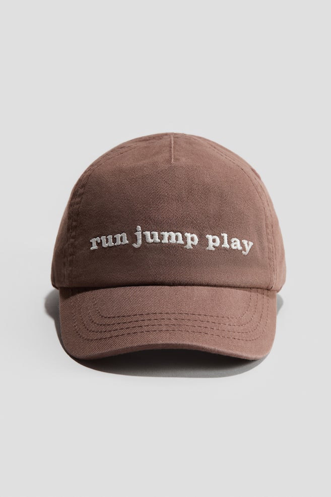 Casquette en coton - Brun/Run Jump Play/Rose clair/Little Dreamer/Vert clair/Happy/Beige/chiens/Bleu foncé/New York City/Bleu clair/ourson/Brun/Happy/Vert/NYC - 1