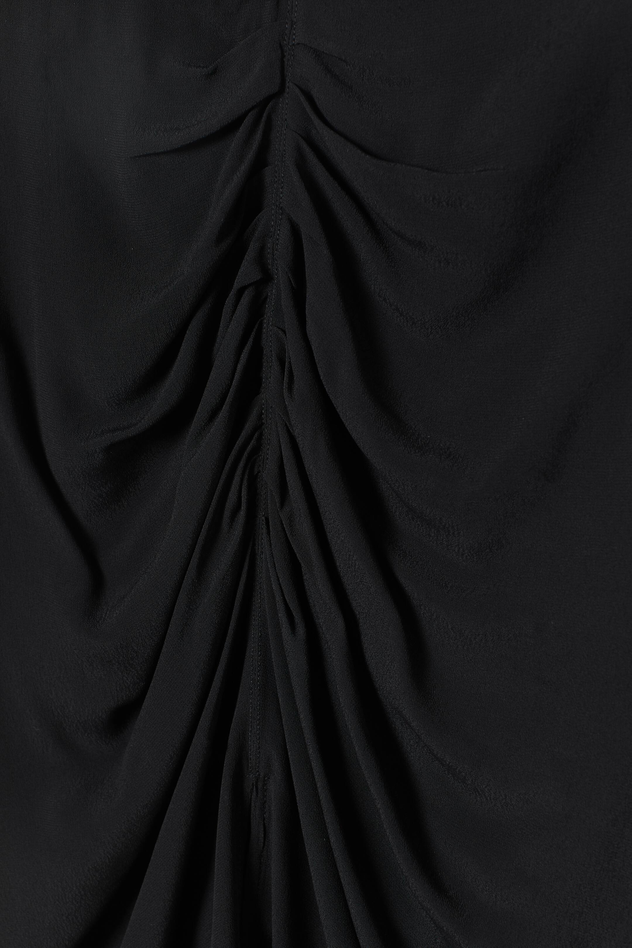 Draped skirt - Midi - Black - Ladies | H&M GB